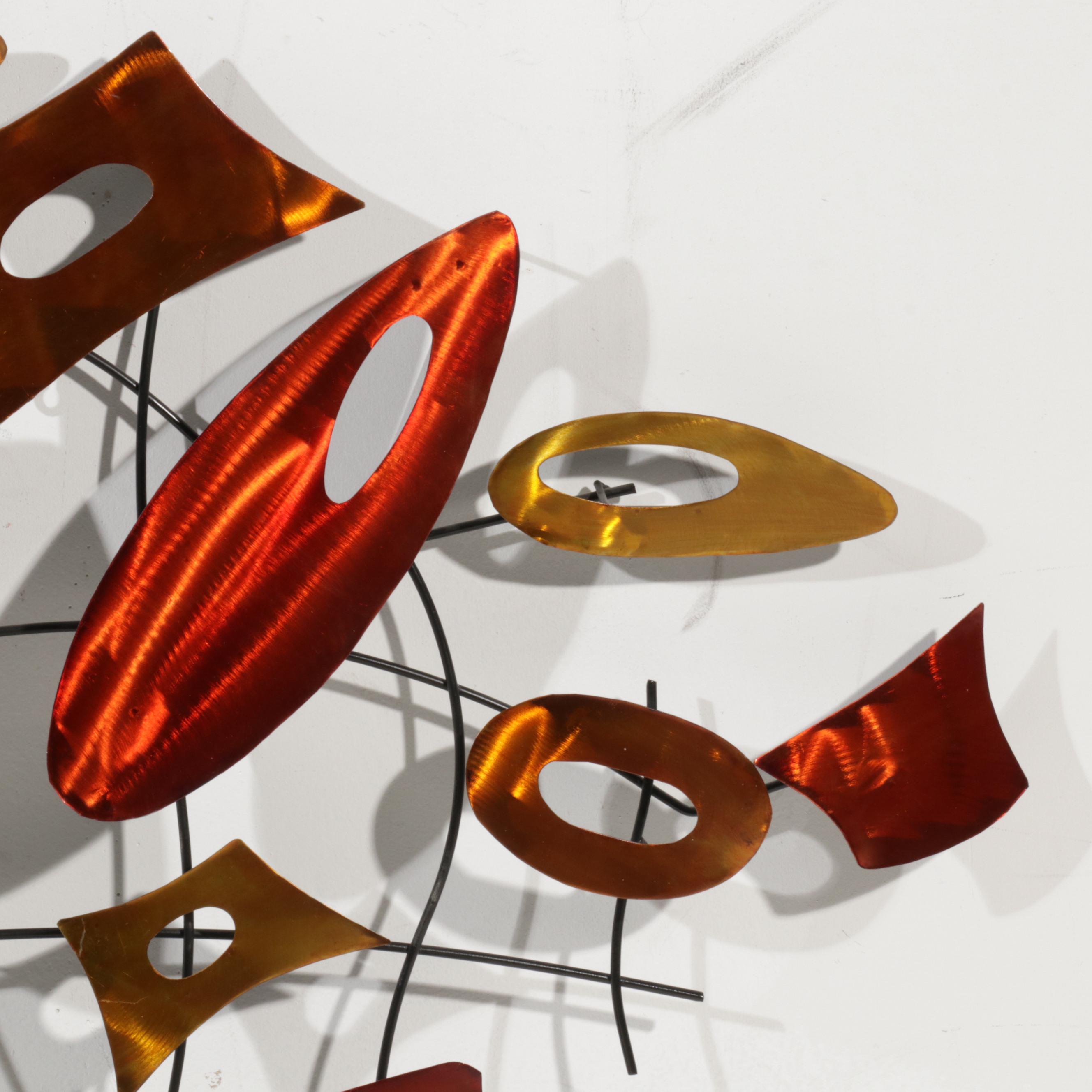 Elements Abstract Metal Hanging Sculpture, 21st Century