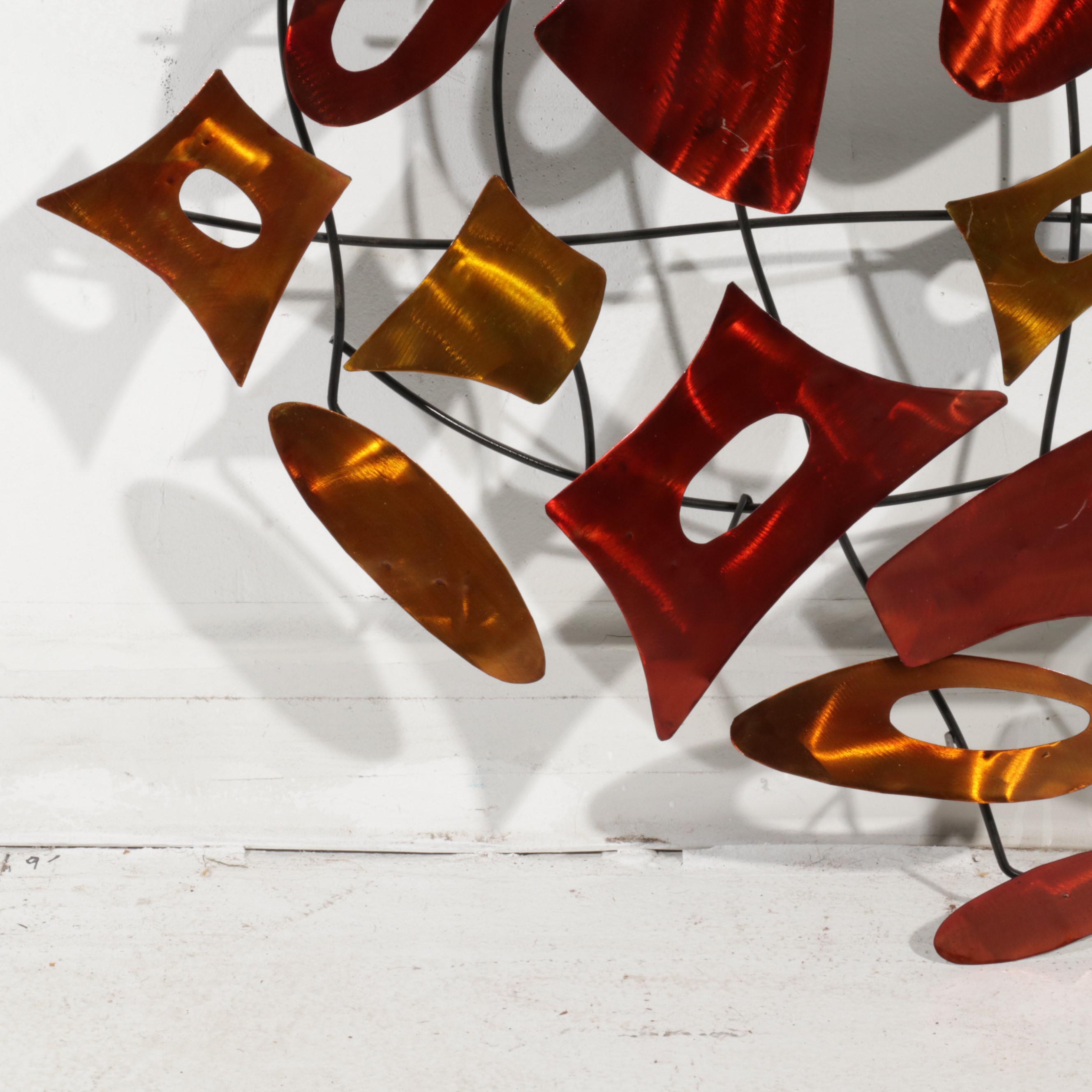 Elements Abstract Metal Hanging Sculpture, 21st Century