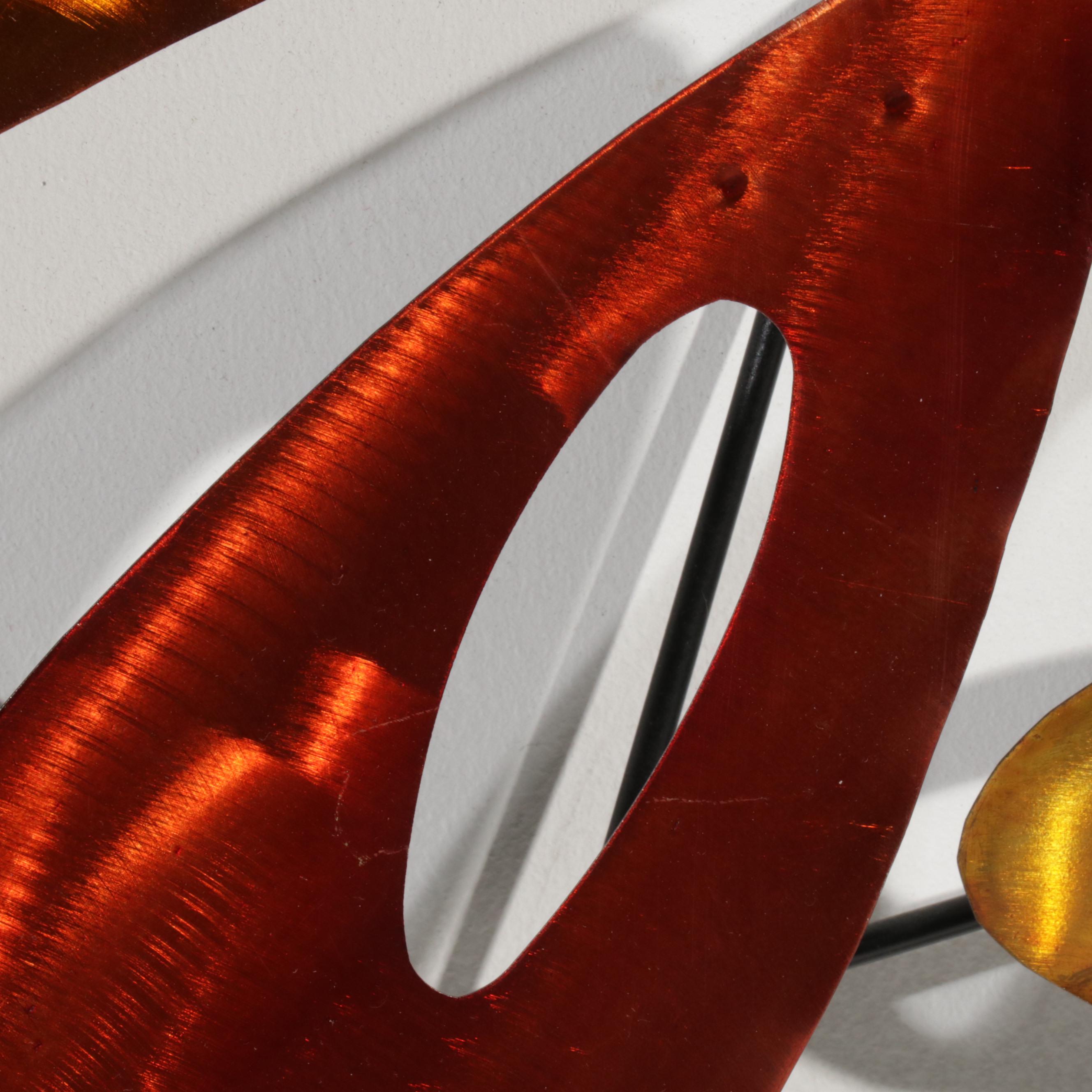 Elements Abstract Metal Hanging Sculpture, 21st Century