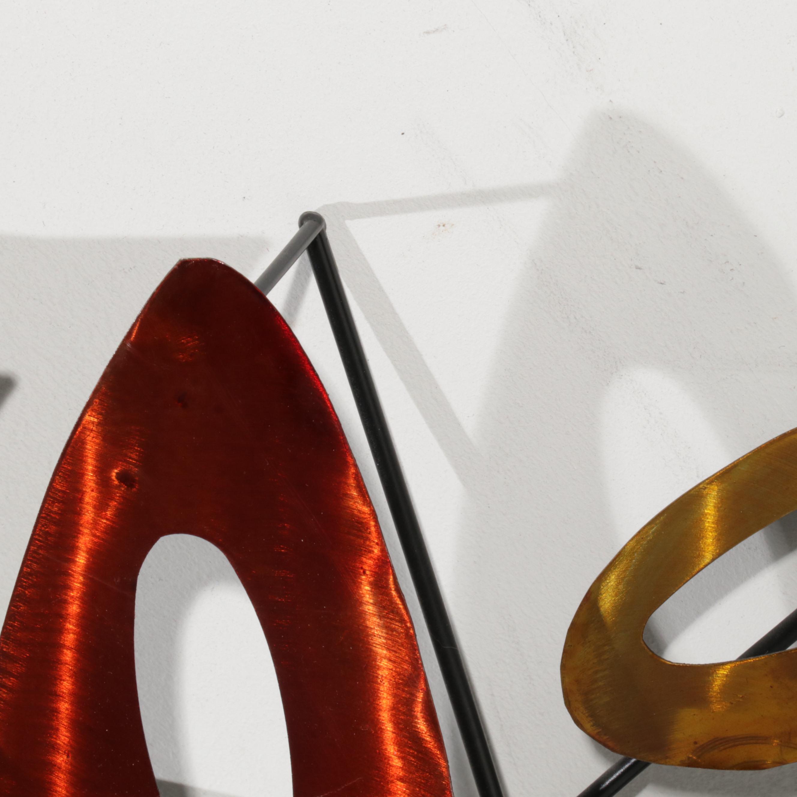 Elements Abstract Metal Hanging Sculpture, 21st Century