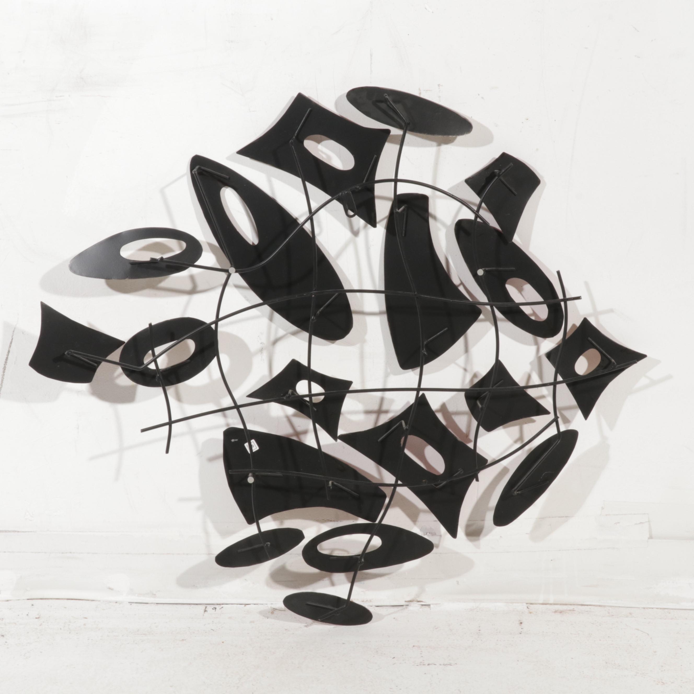 Elements Abstract Metal Hanging Sculpture, 21st Century