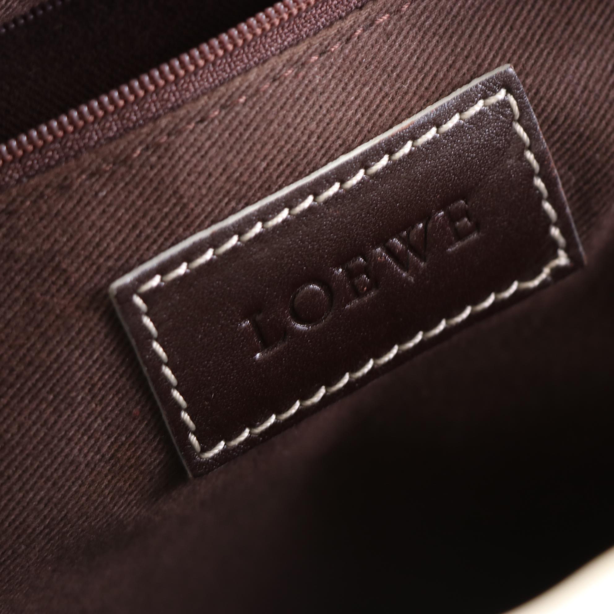 Loewe Pockets Collection Two-Way Travel Bag in Anagram Coated Canvas