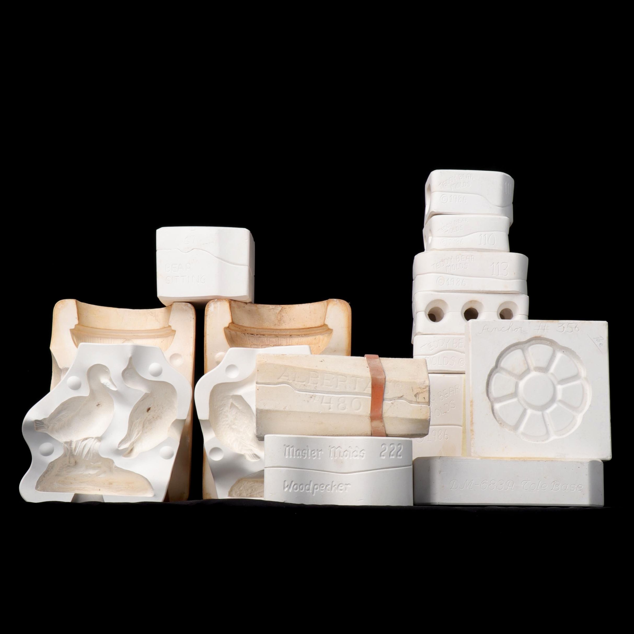 Teddy Bear and Other Pottery Molds