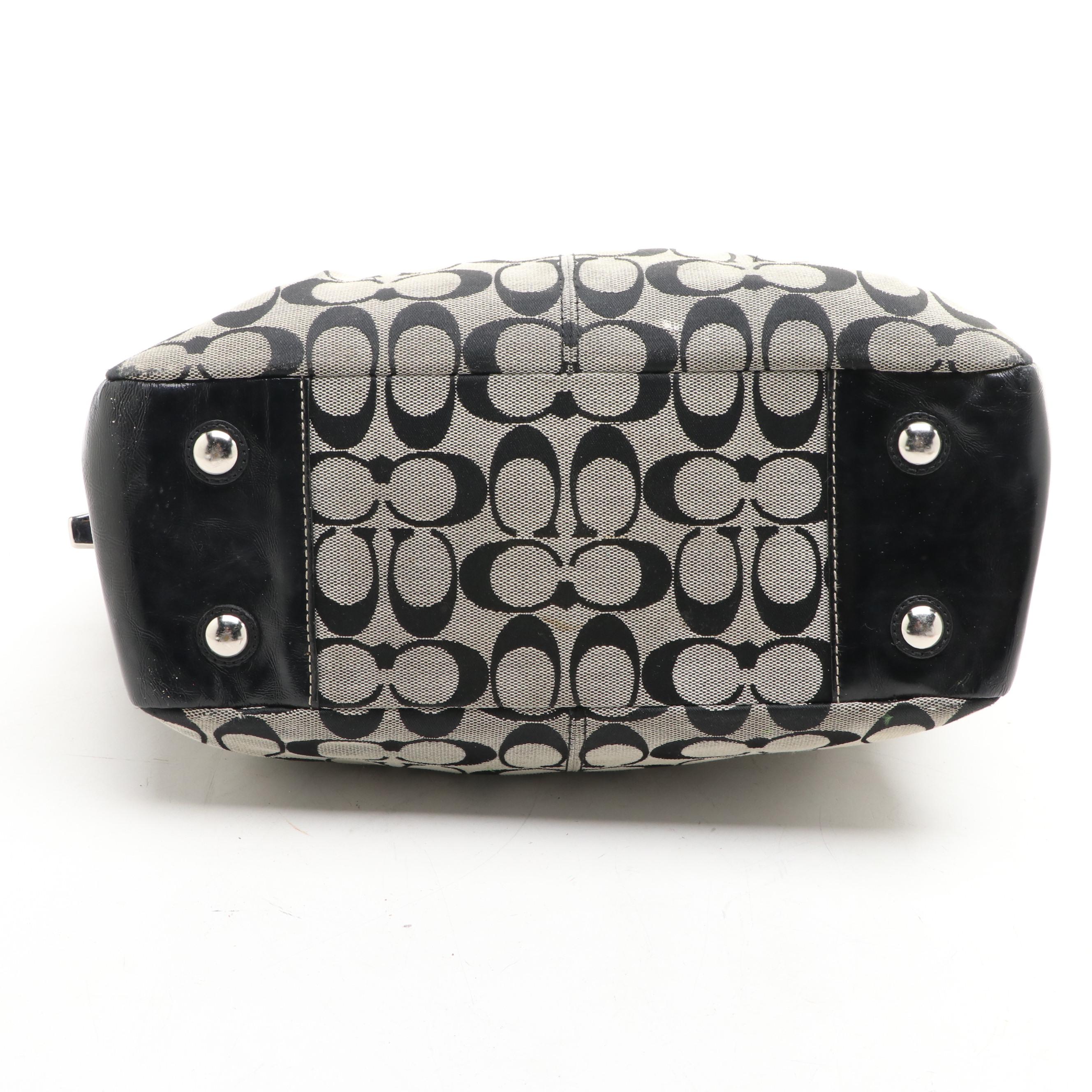 Coach Signature Pleated Gallery Tote, Coach Neoprene Bag, and Zip-Around Wallet