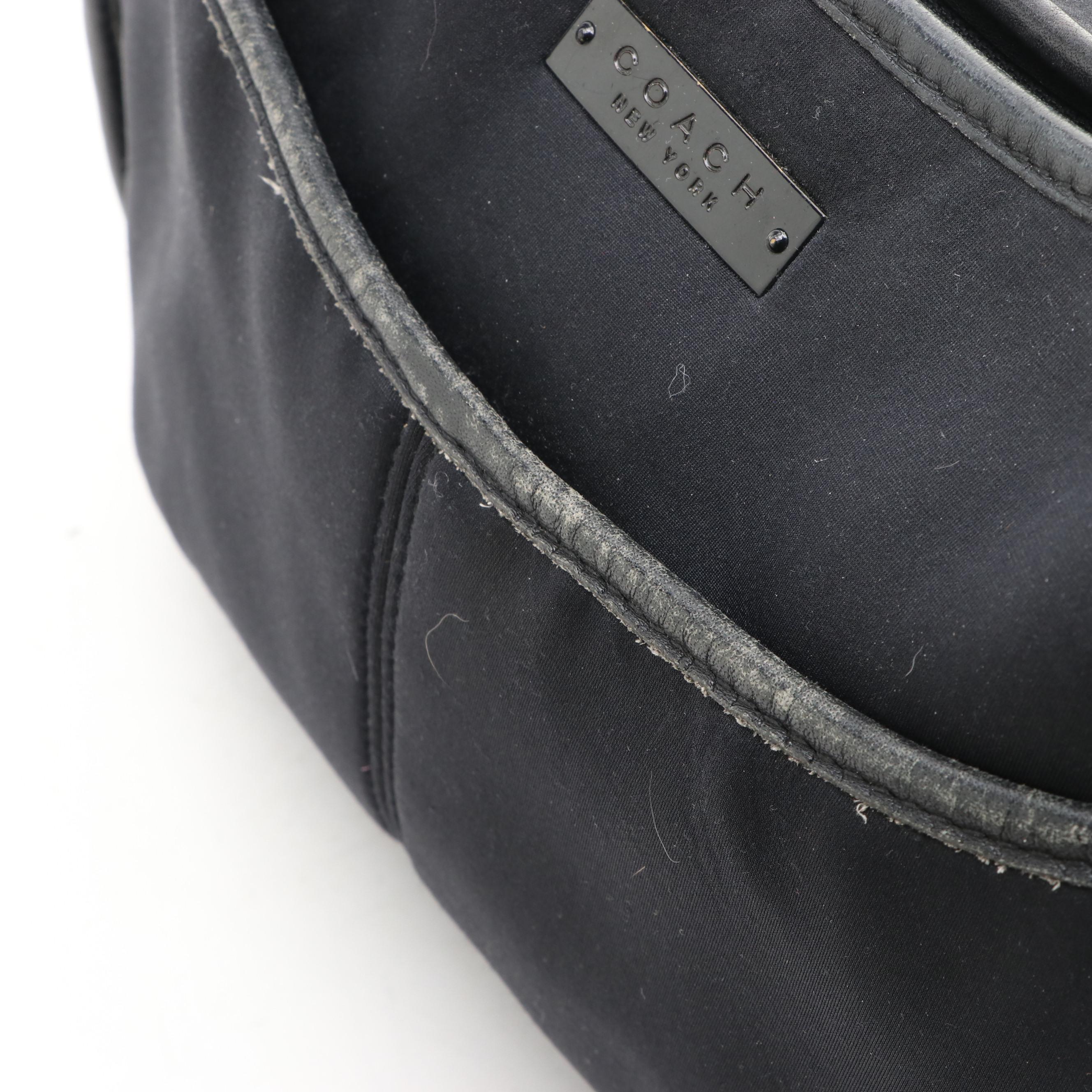 Coach Signature Pleated Gallery Tote, Coach Neoprene Bag, and Zip-Around Wallet