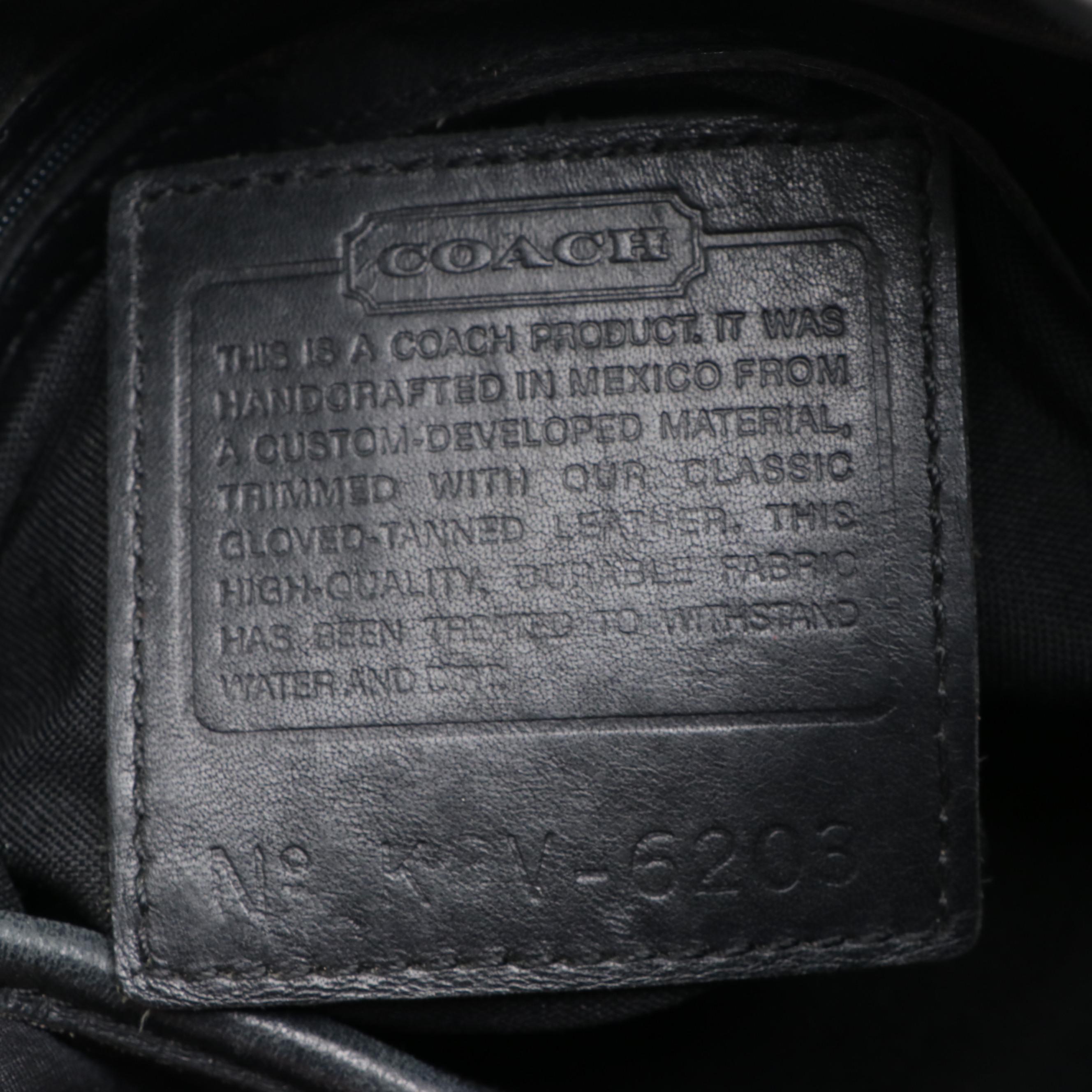 Coach Signature Pleated Gallery Tote, Coach Neoprene Bag, and Zip-Around Wallet