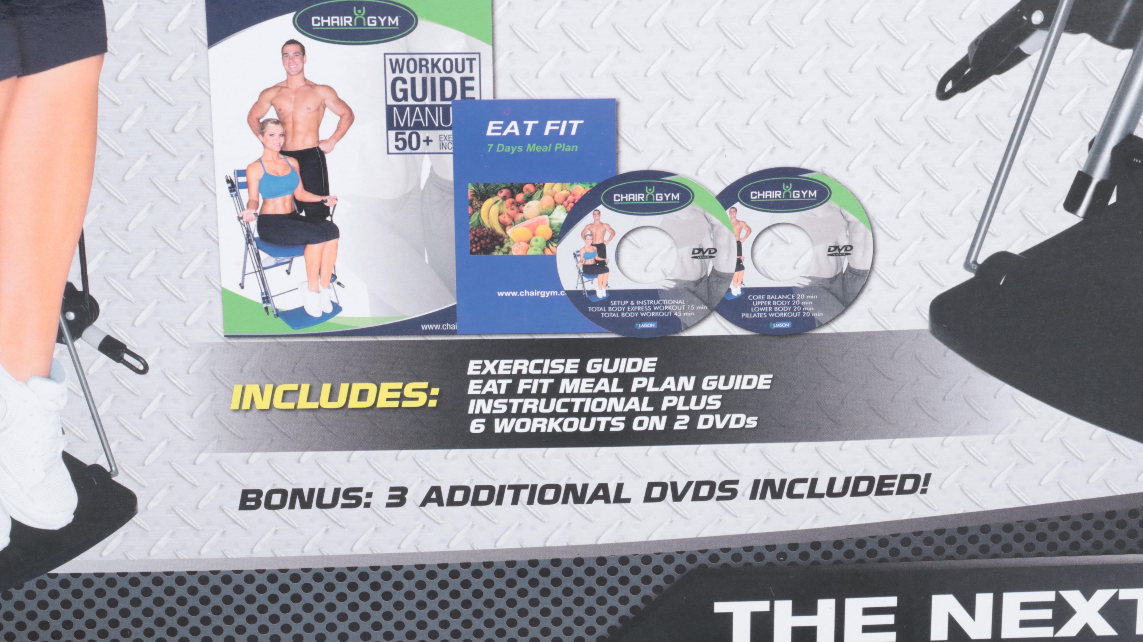 Chair Gym Exercise System with Instructional DVDs