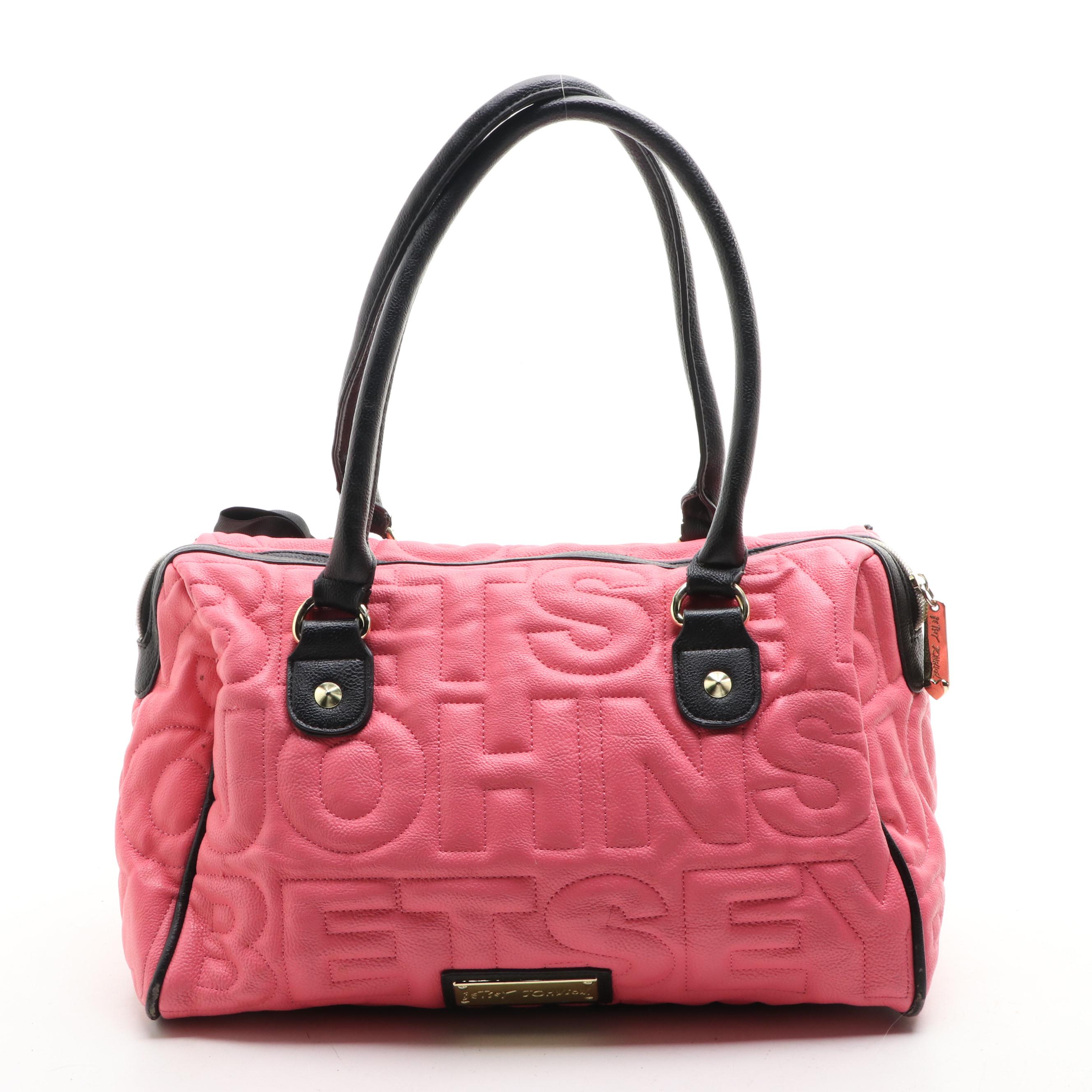 Betsey Johnson PVC Shoulder Bag, Carlisle Plaid Handbag, and Patchwork Handbag