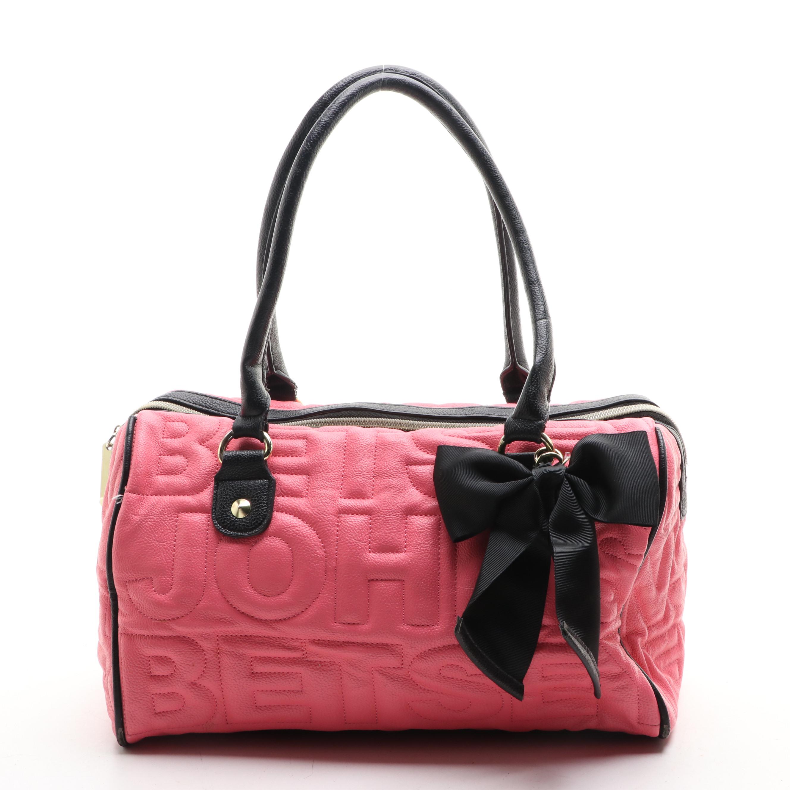 Betsey Johnson PVC Shoulder Bag, Carlisle Plaid Handbag, and Patchwork Handbag