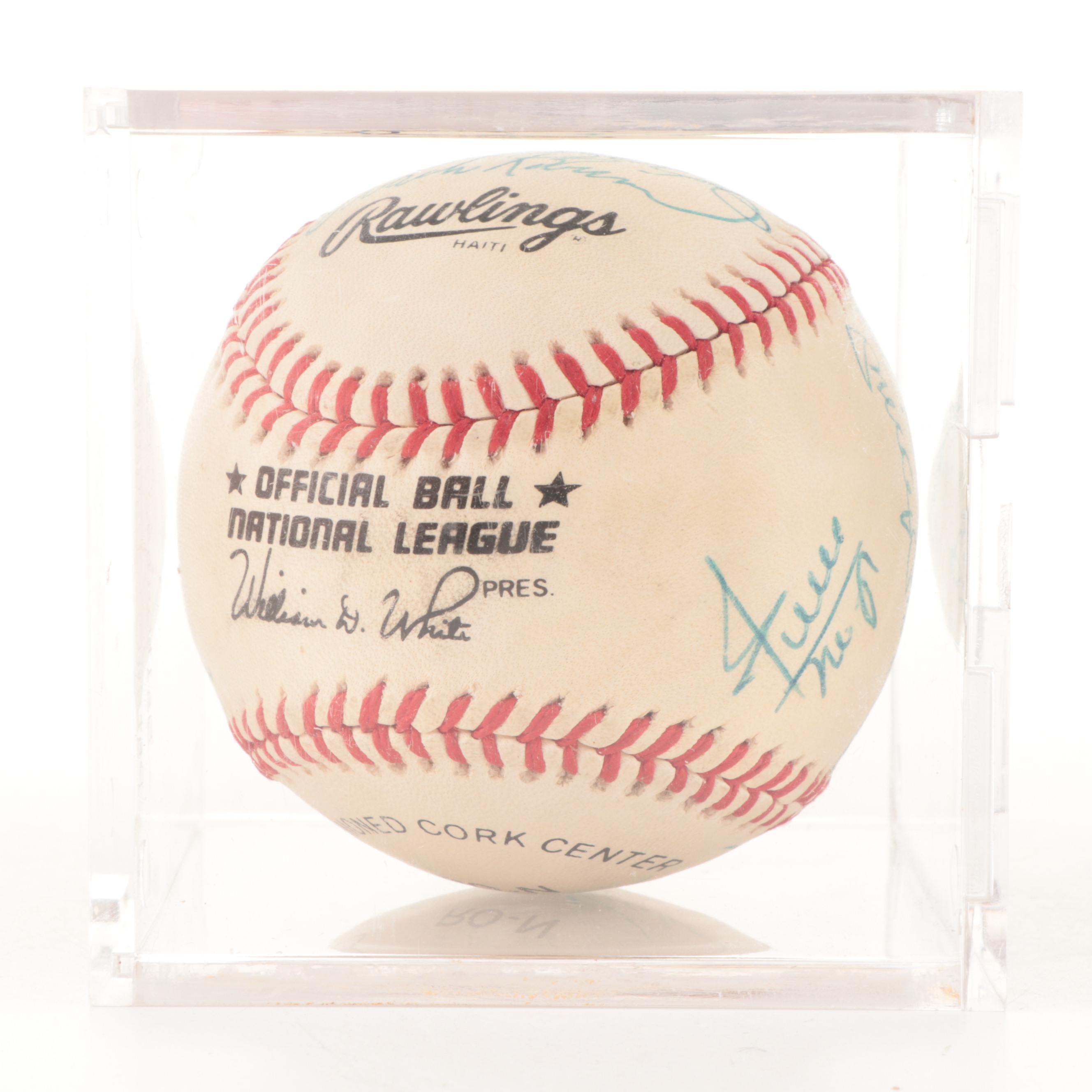 Mantle, Mays, Aaron and More Hall of Fame Players Signed Rawlings Baseball