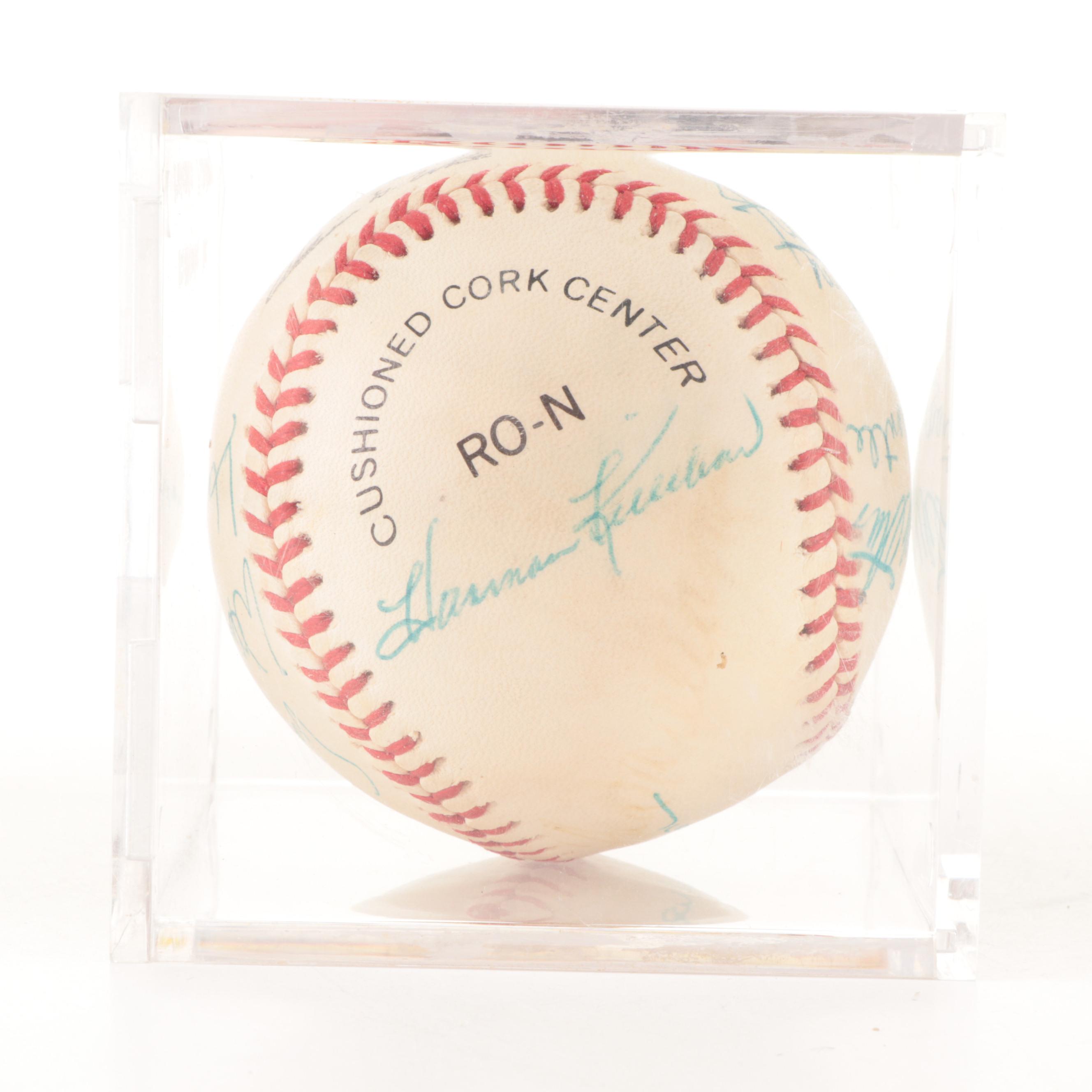 Mantle, Mays, Aaron and More Hall of Fame Players Signed Rawlings Baseball
