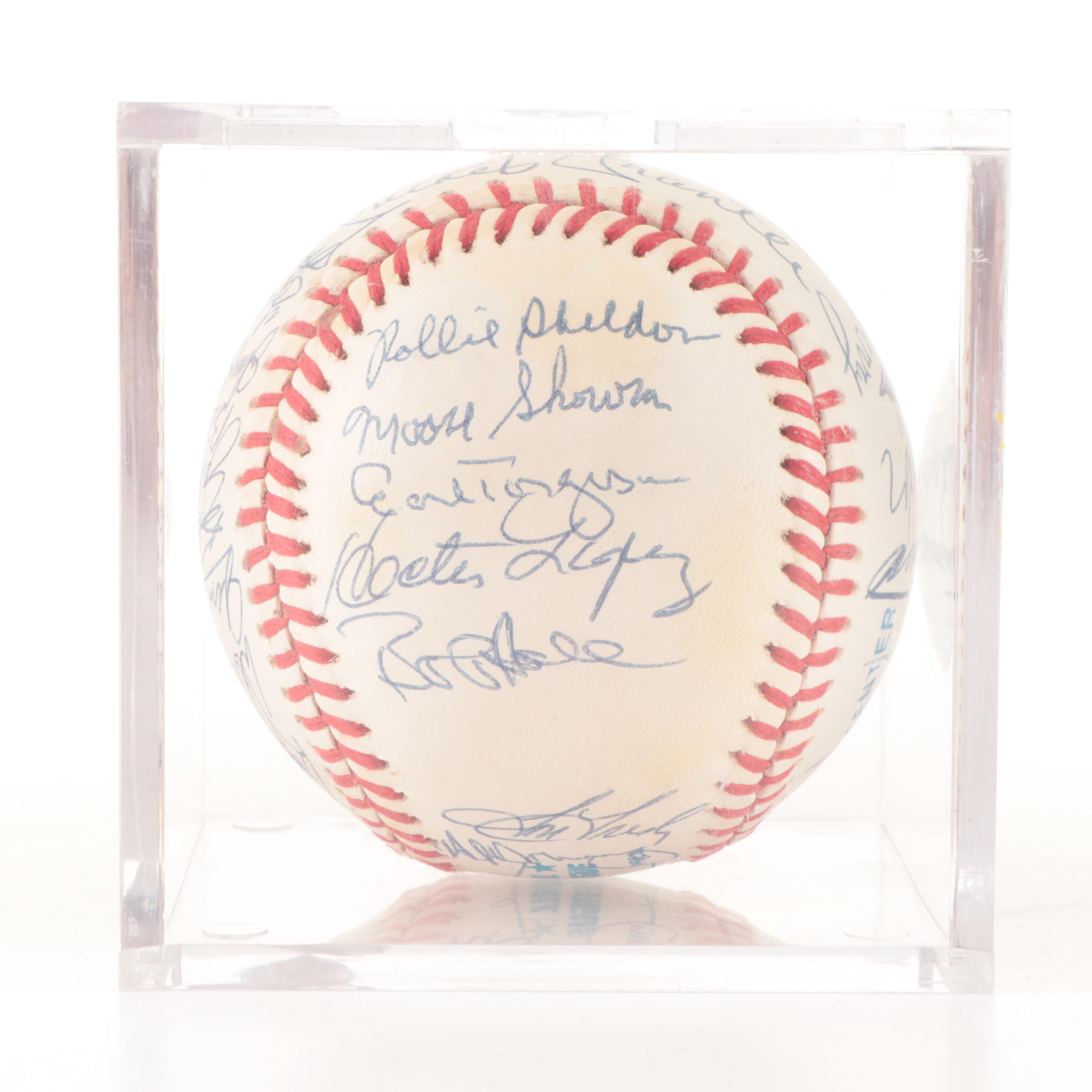 1961 New York Yankees Team Reunion Signed Rawlings Baseball Including Mantle