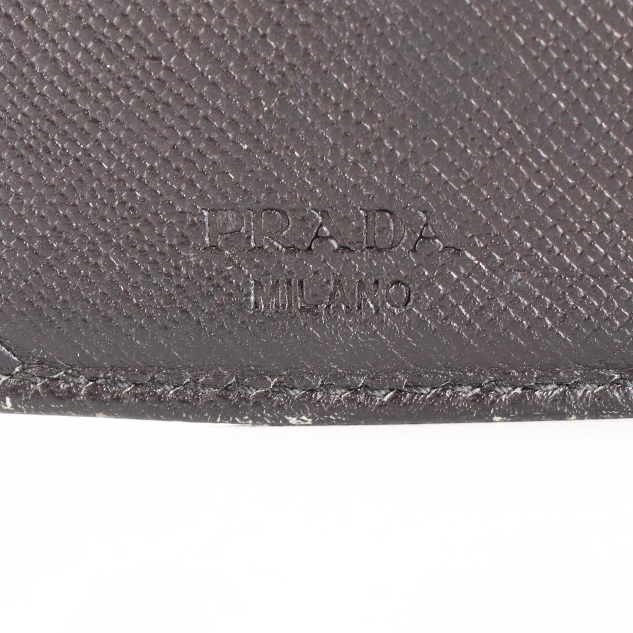 Prada Compact Bifold Wallet in Nylon and Saffiano Leather