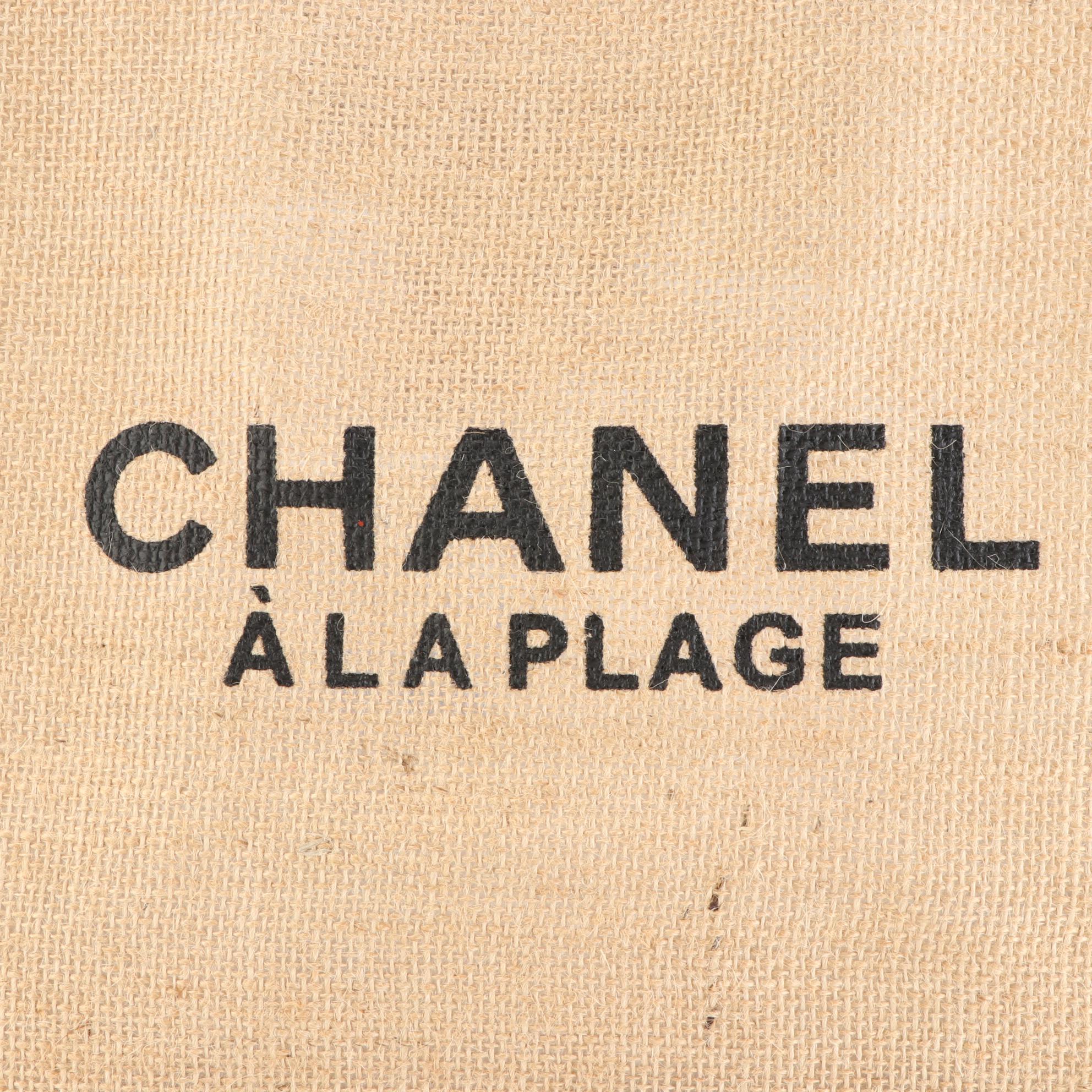 Chanel "Á La Plage" Promotional Tote Bag in Burlap