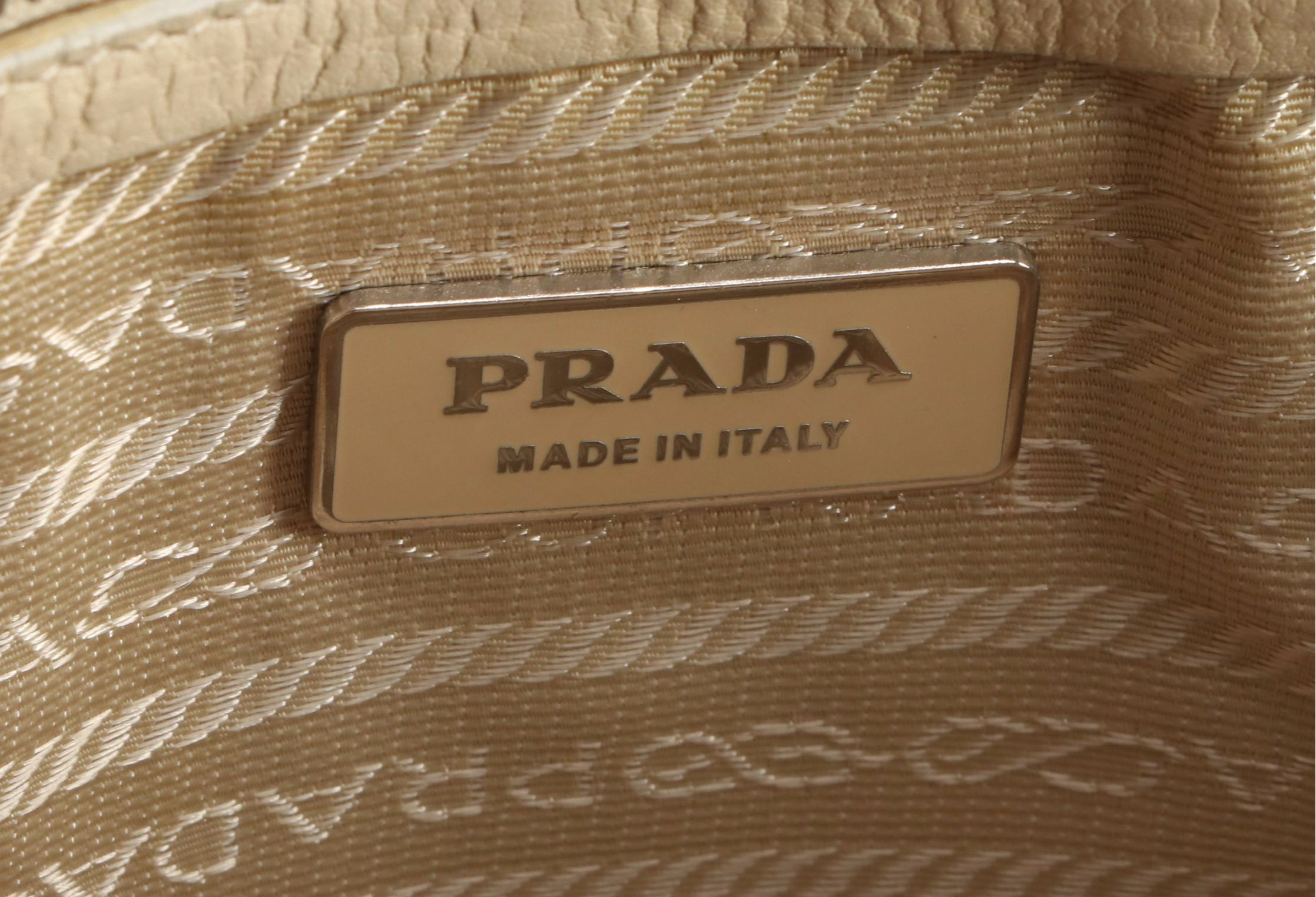 Prada Flap Front Shoulder Bag in Nylon and Leather