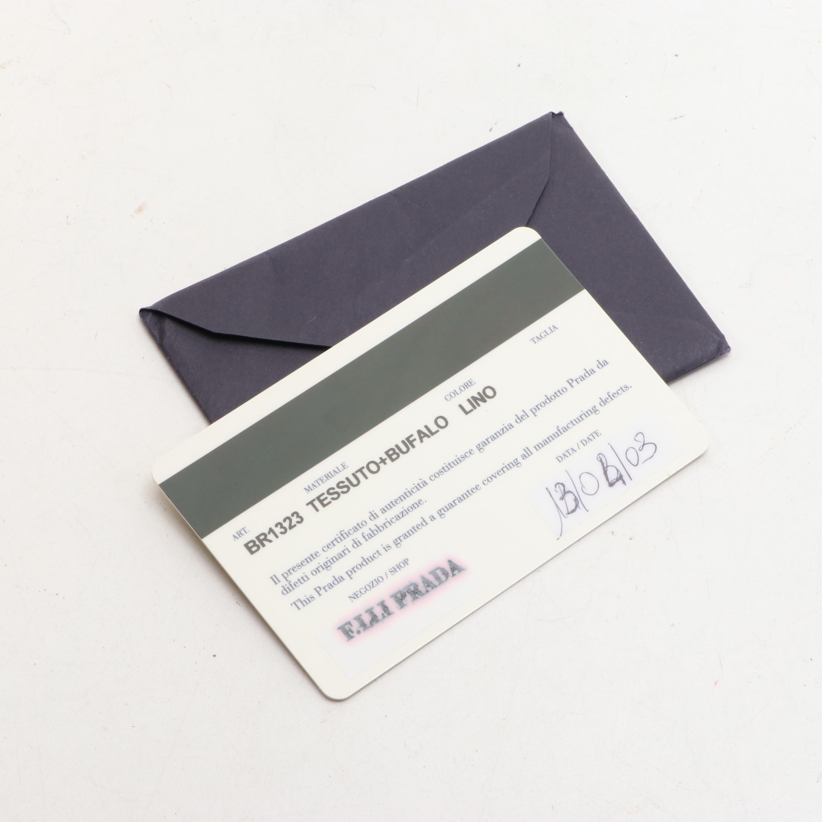 Prada Flap Front Shoulder Bag in Nylon and Leather