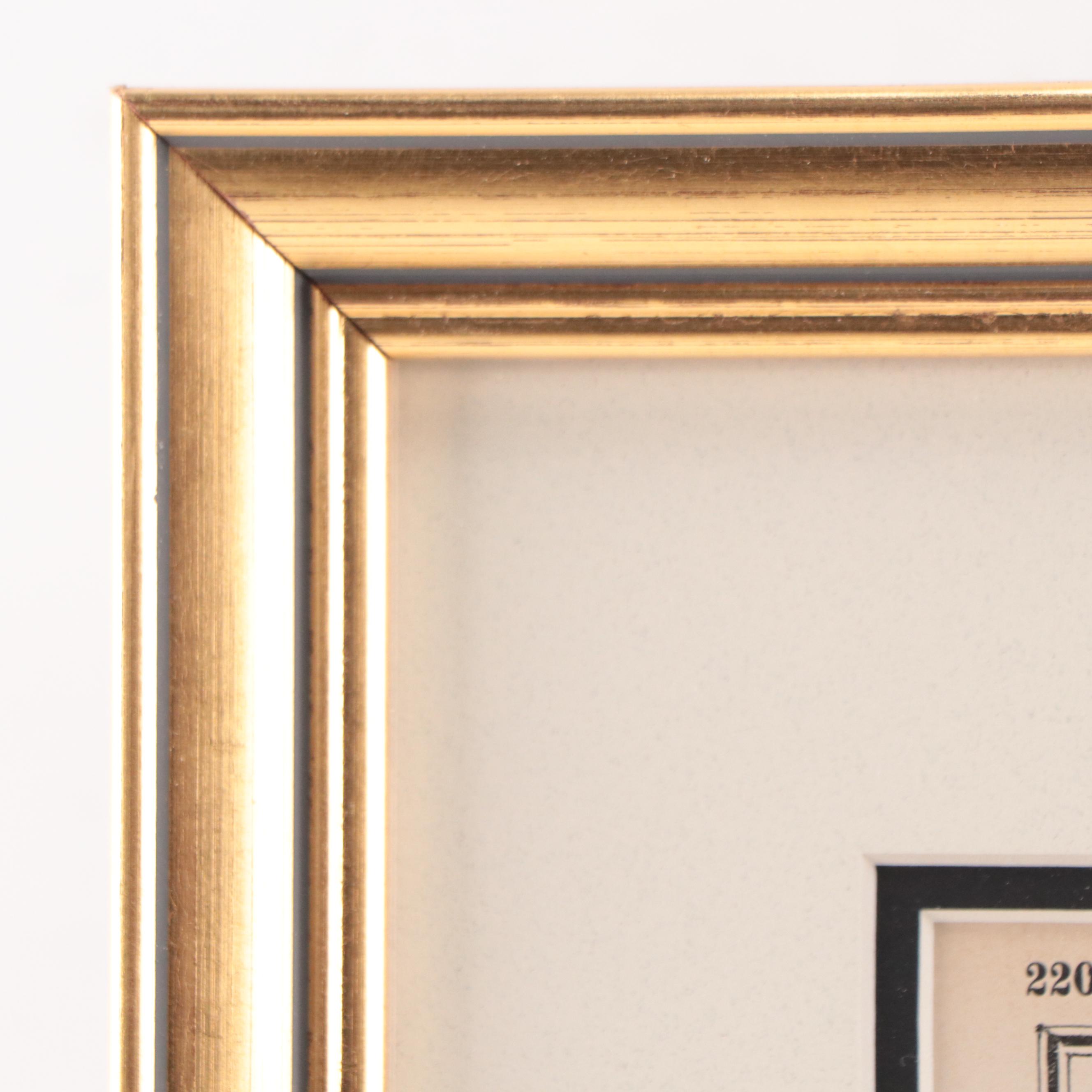 Rand, McNally & Company Wax Engraving Map of France, Circa 1888