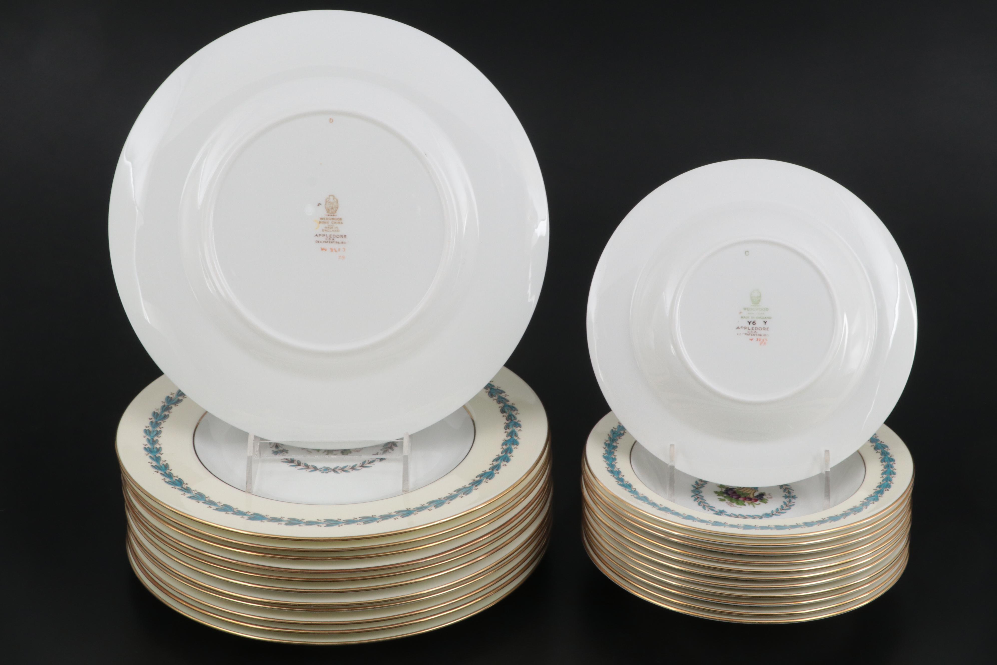Wedgwood "Appledore" Bone China Tableware, 1957-1992
