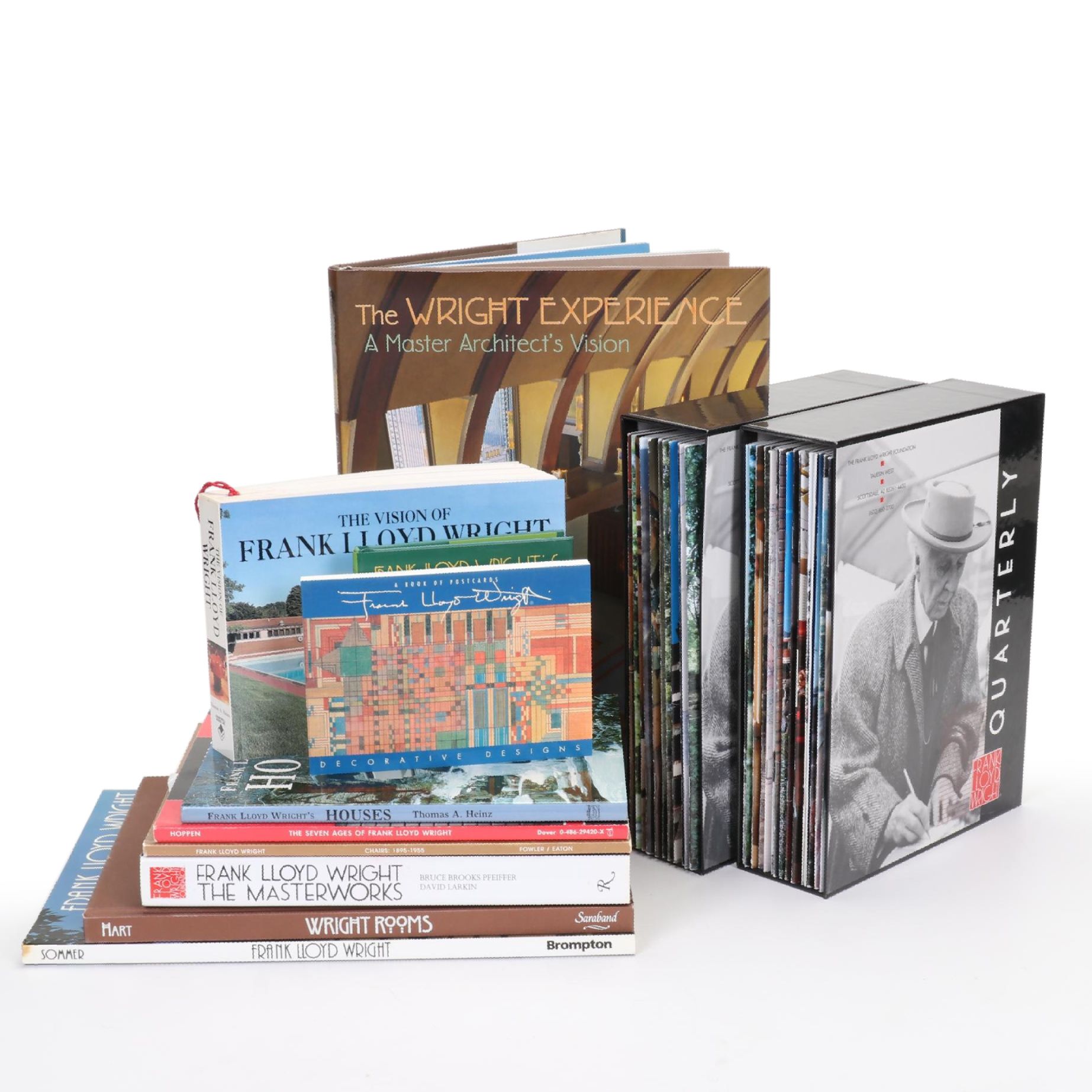 Frank Lloyd Wright Book and Magazine Collection Including "Wright Rooms"