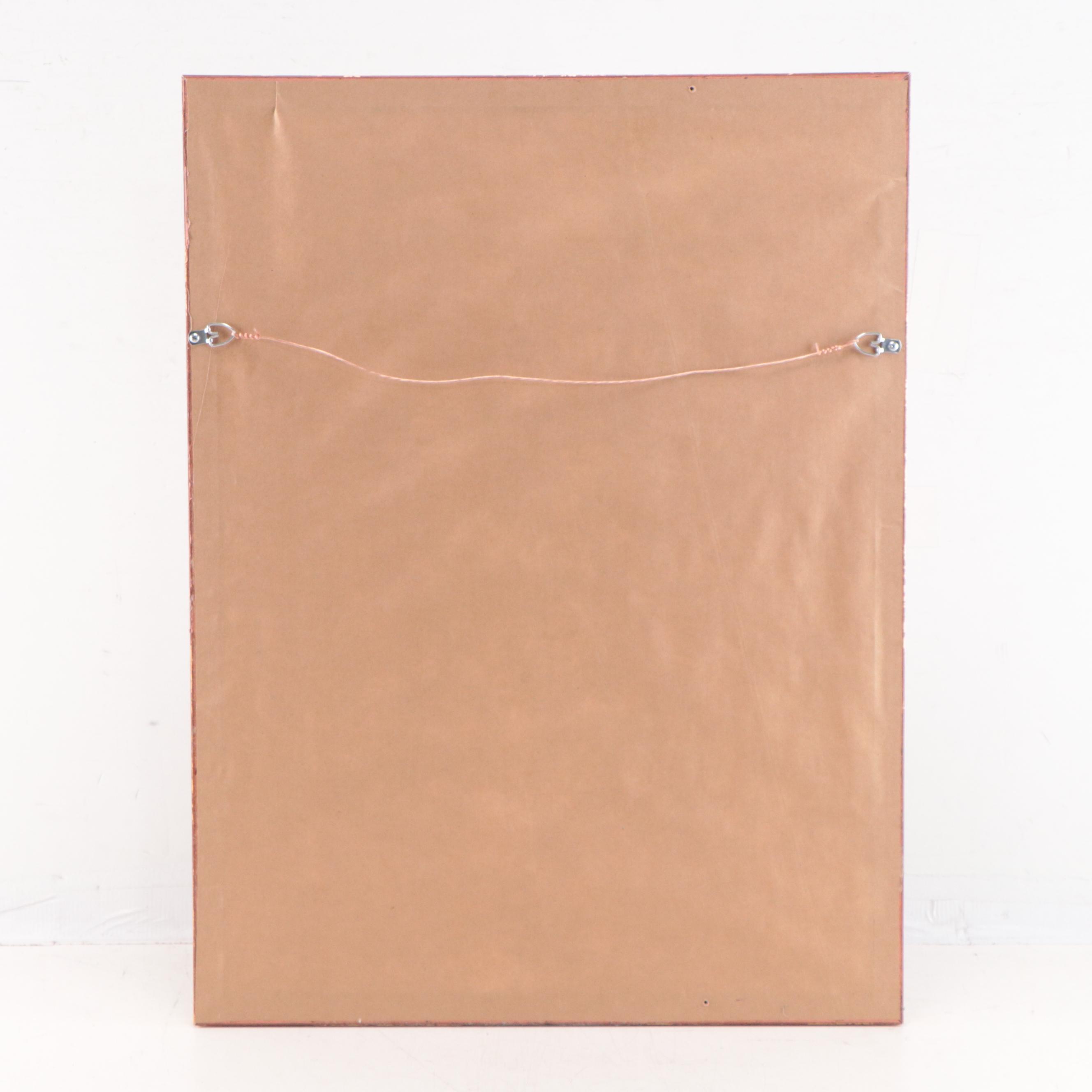 Rand, McNally & Co. Wax Engraving Map of Palestine, Circa 1888