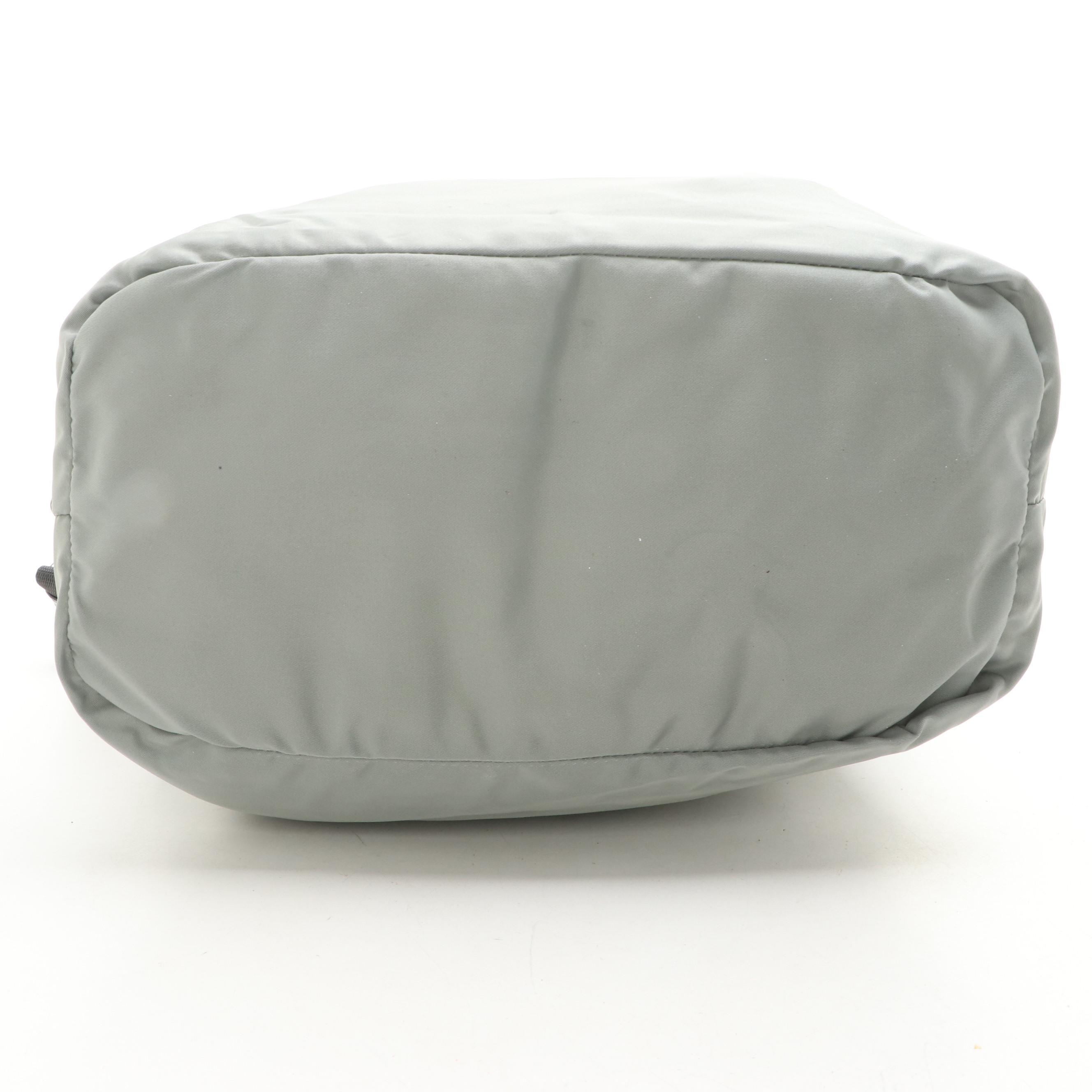 Prada Reversible Tote in Nylon Twill and Leather Trim