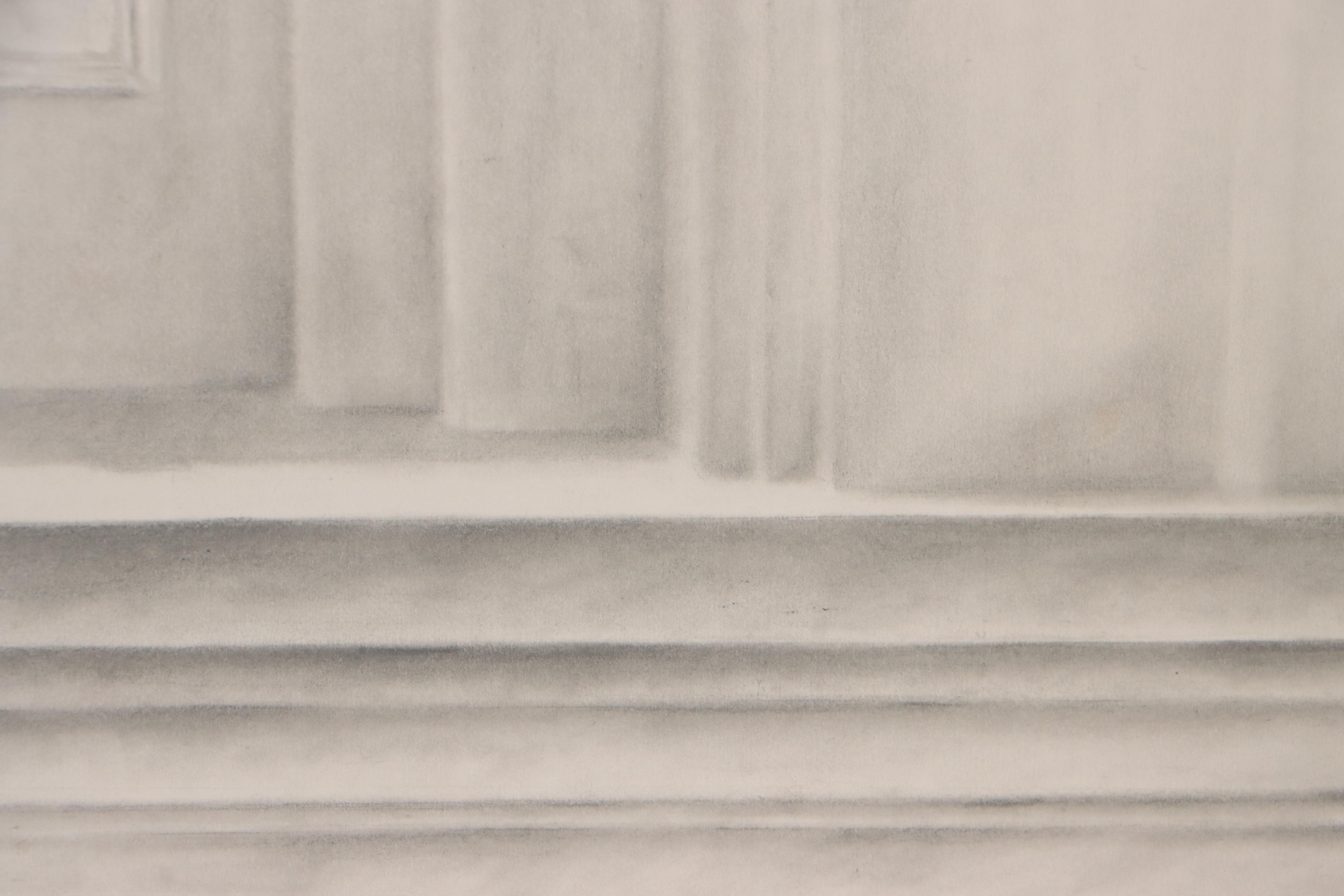 Cynthia Gregory Graphite Drawing "Front Window - Garrard Street"