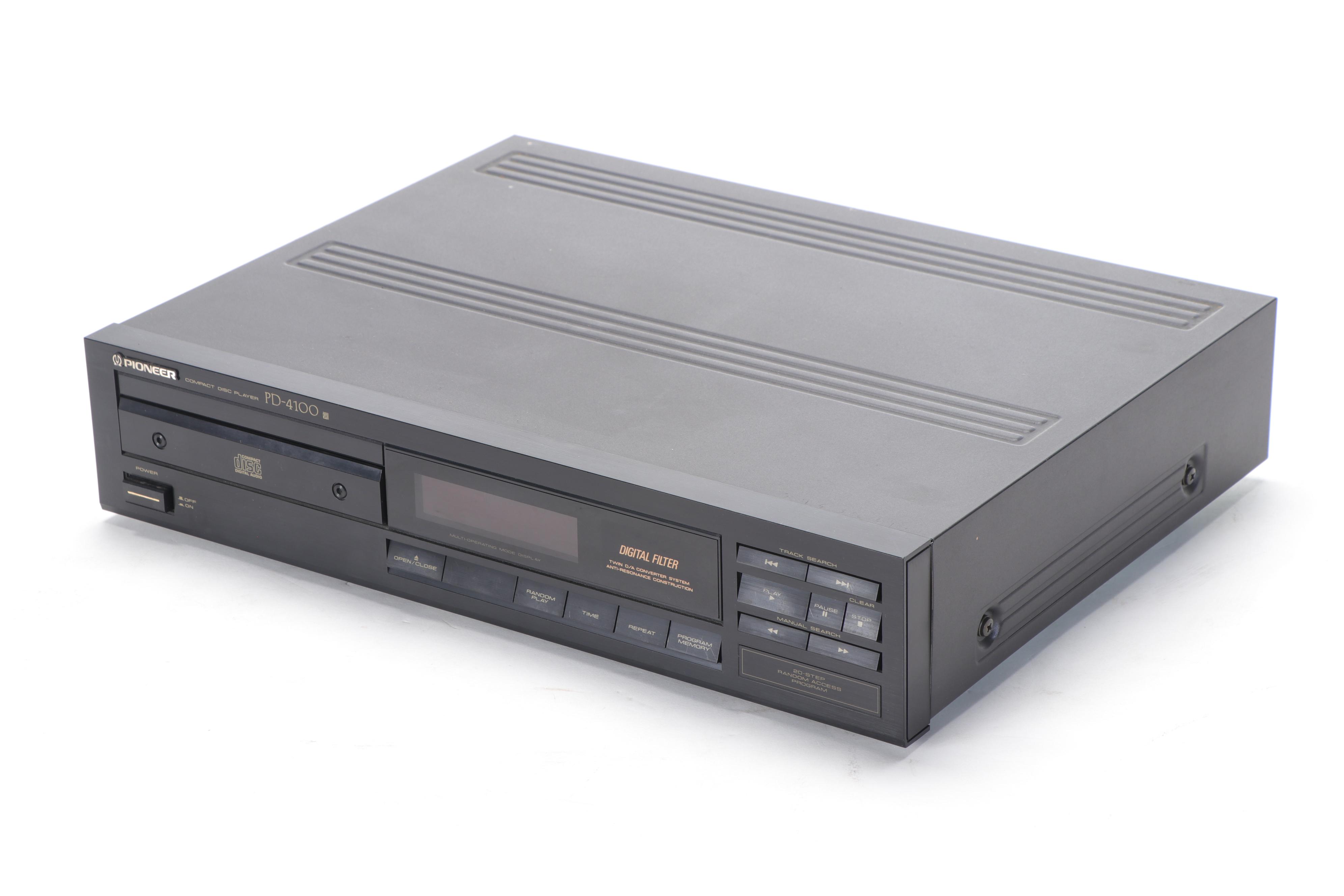 Onkyo Receiver and Stereo Cassette Tape Deck with Pioneer CD Player