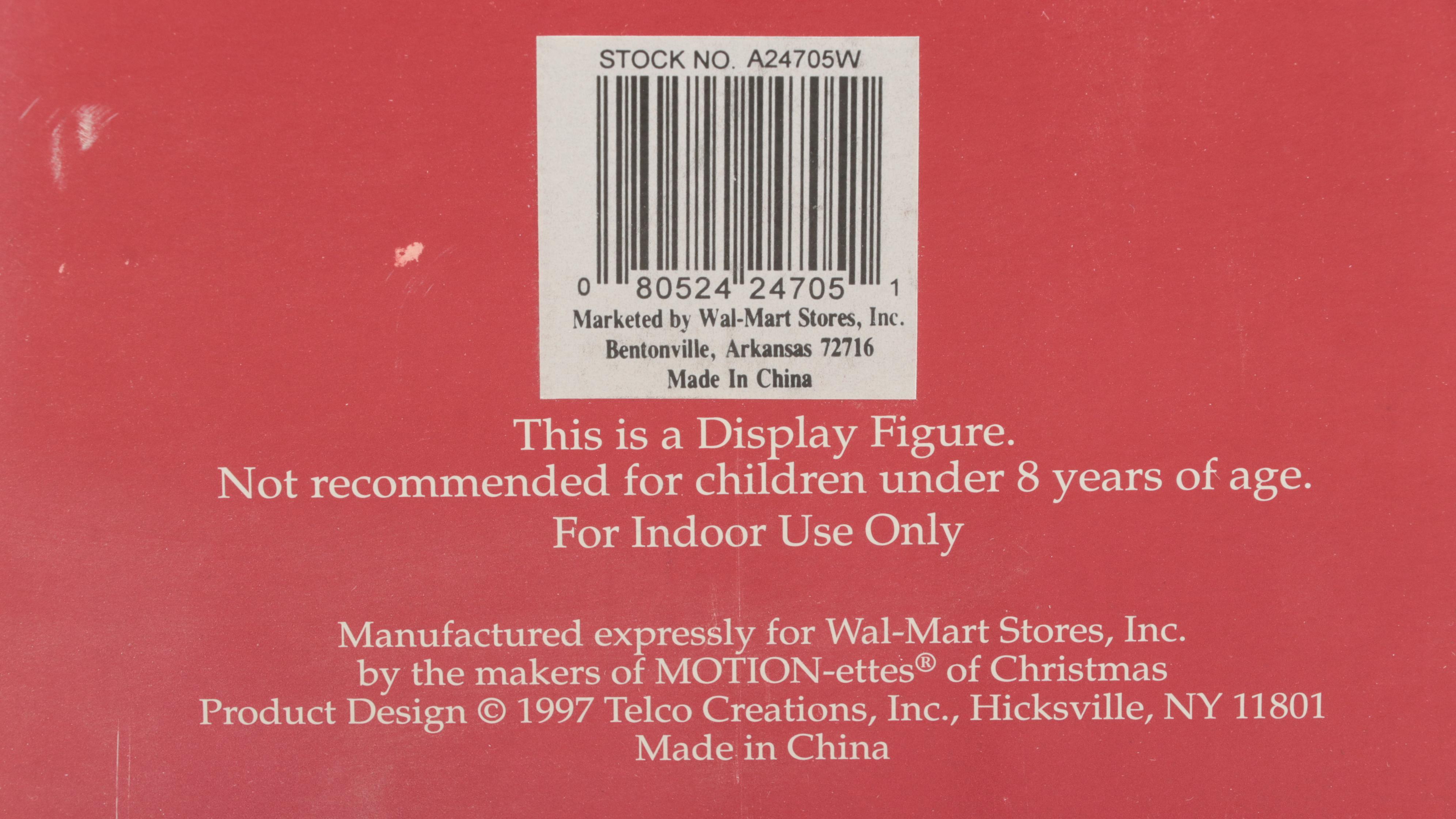 Holiday Time Electronic Animated Santa Figure, 1997