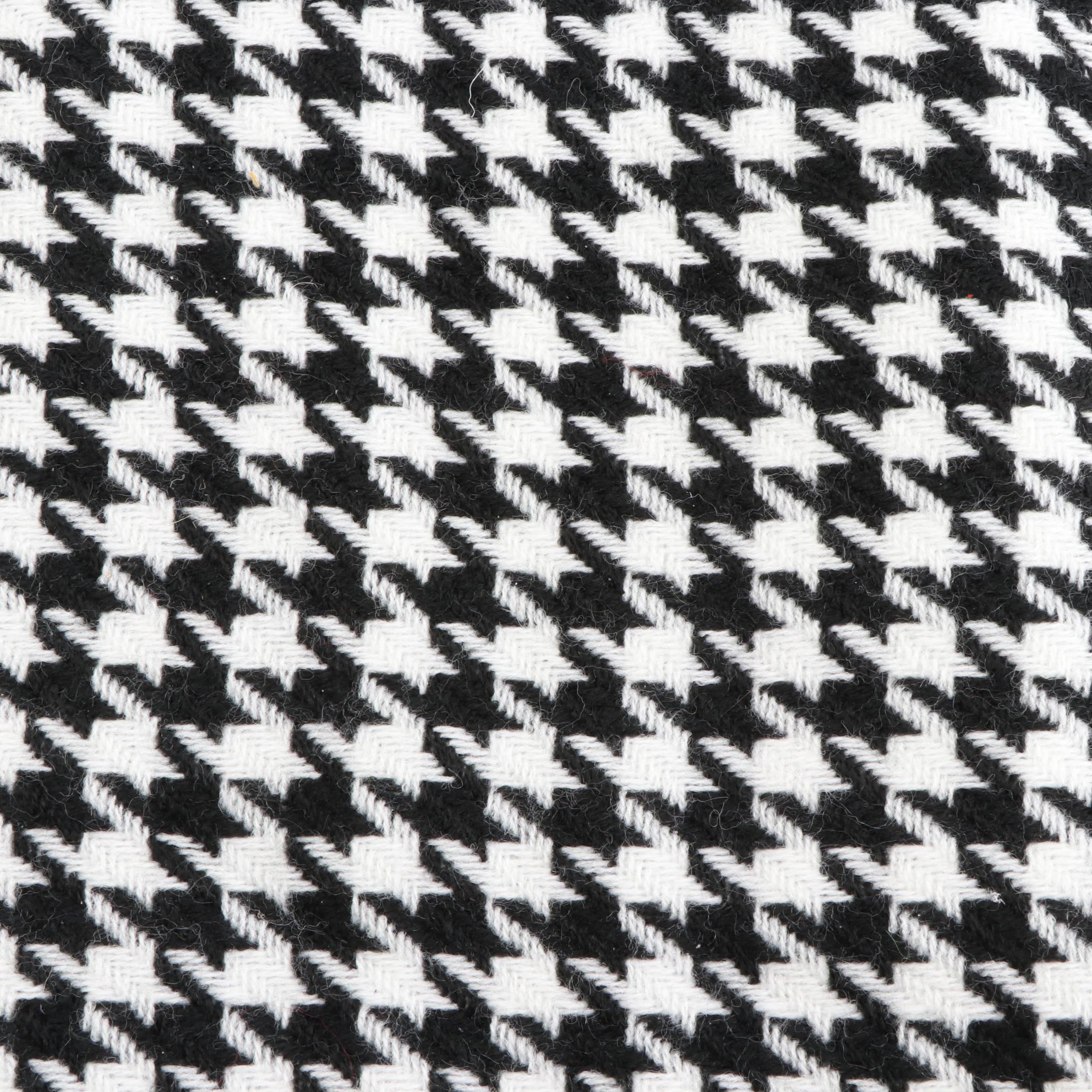 Tuck-in Faux Fur Scarves in Leopard Print and Red with Houndstooth Check Scarf