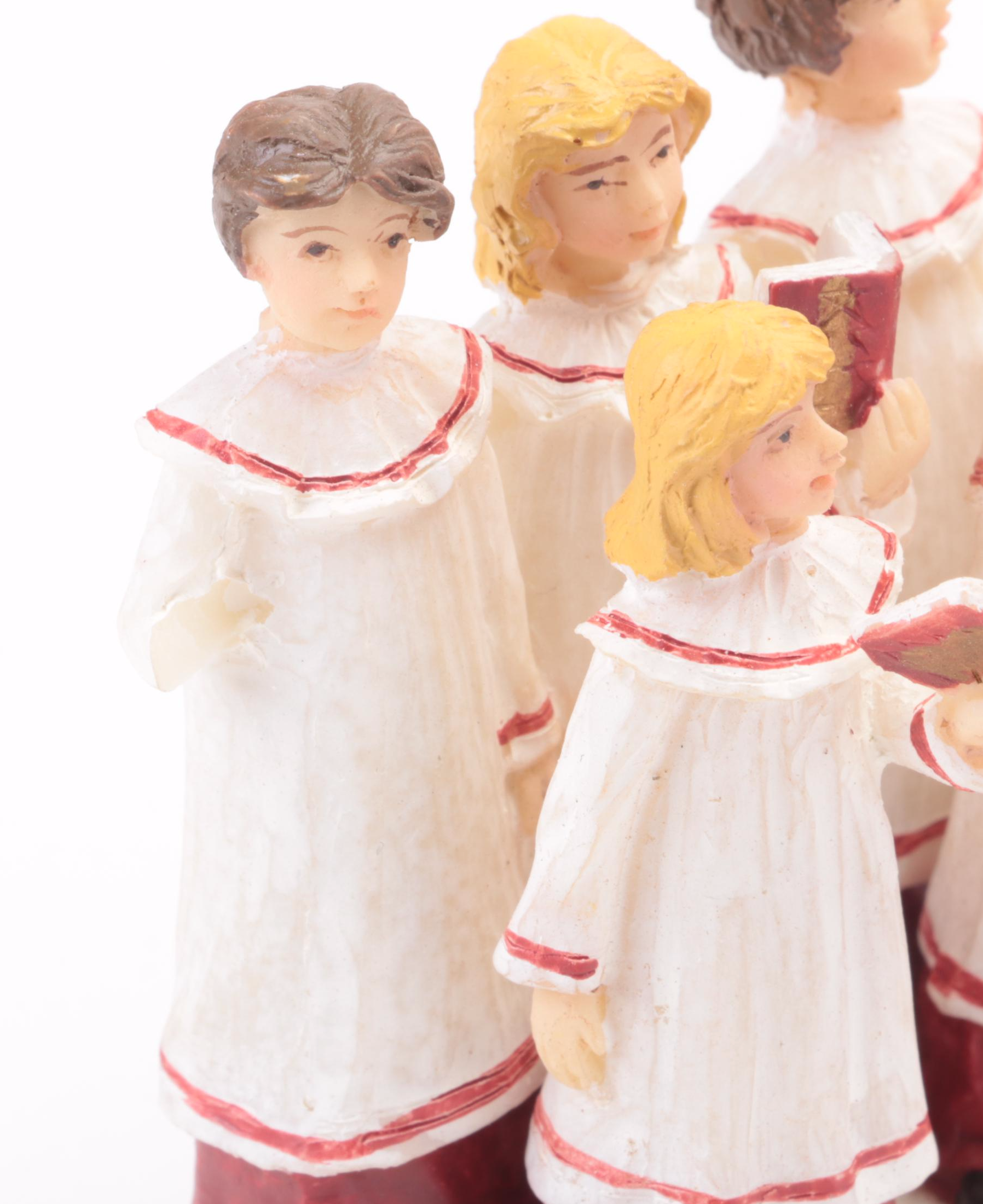 St. Nicholas Square "Holiday Square" Ceramic Illuminated Building and Carolers