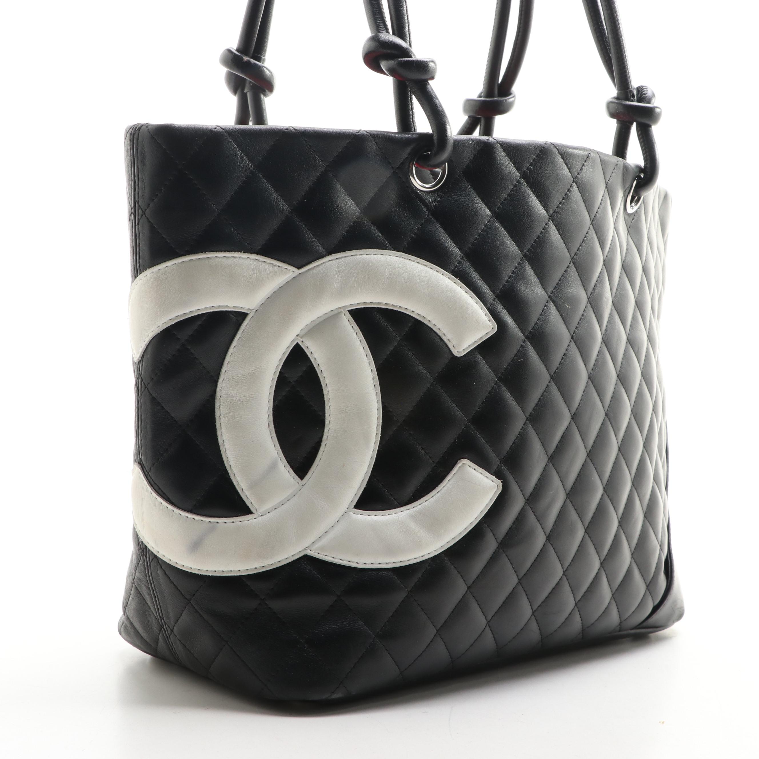 Chanel Cambon Ligne CC Tote in Quilted Calfskin Leather