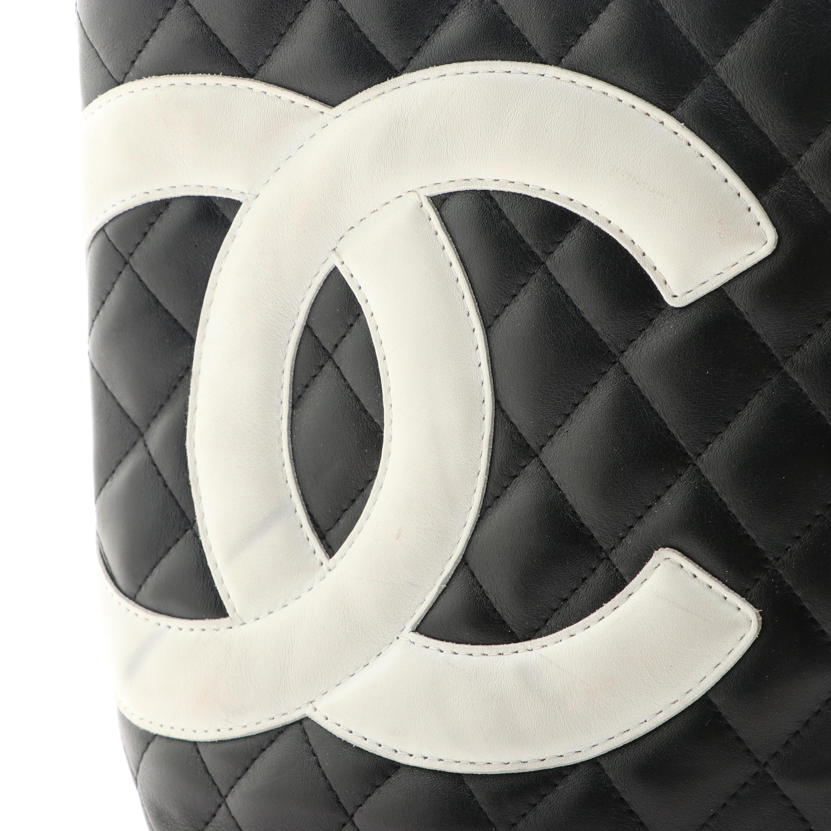 Chanel Cambon Ligne CC Tote in Quilted Calfskin Leather