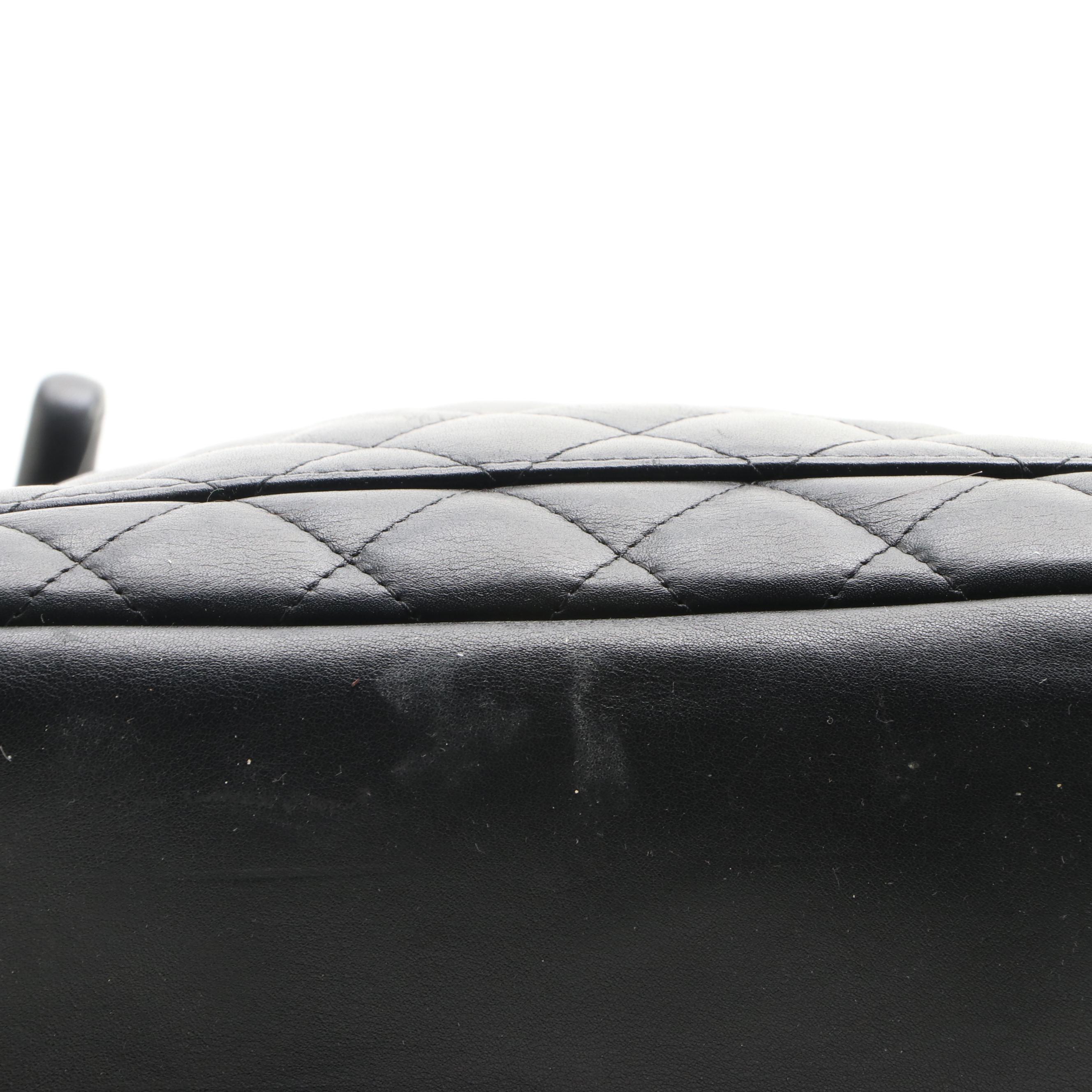 Chanel Cambon Ligne CC Tote in Quilted Calfskin Leather