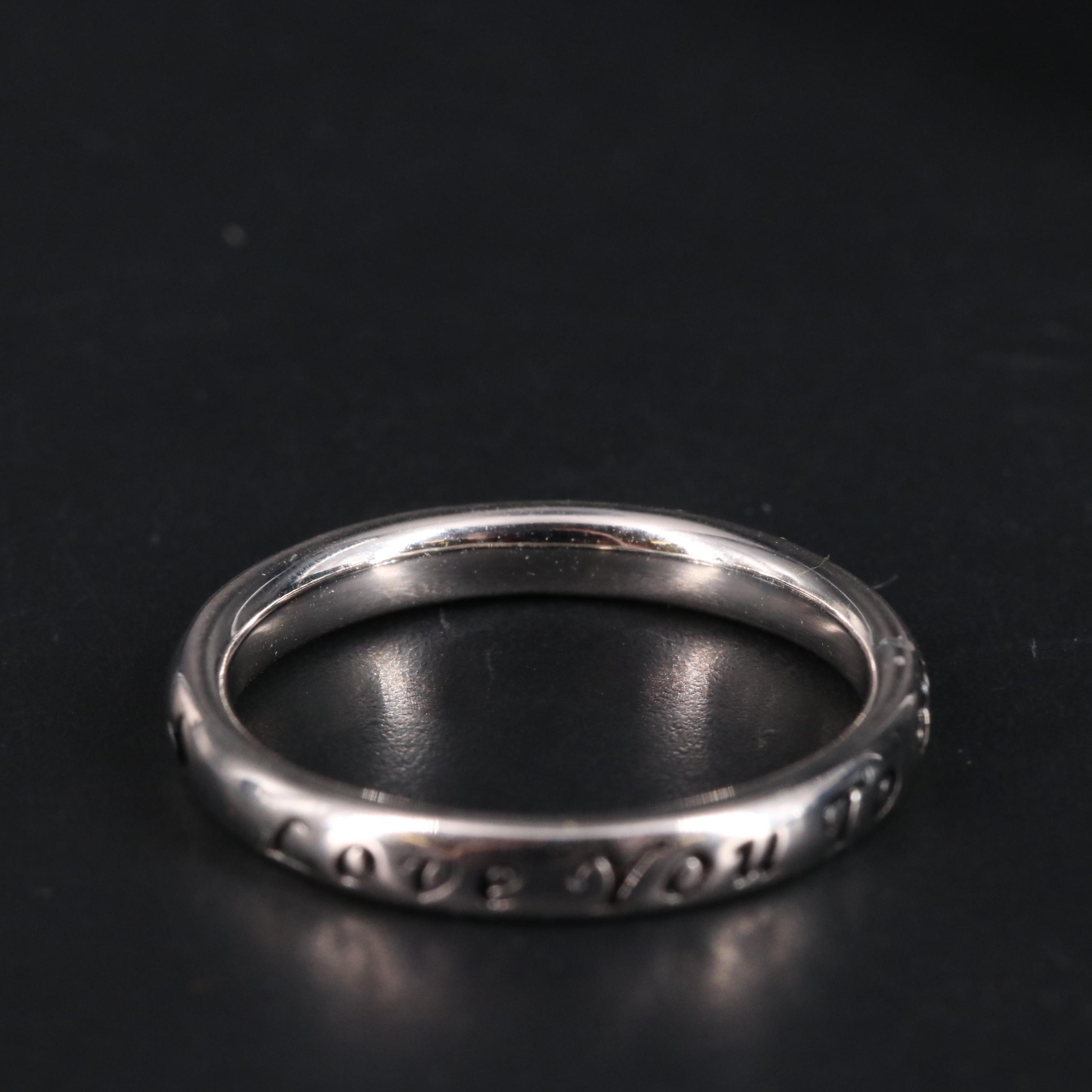 Sterling "Love You To The Moon And Back" Ring