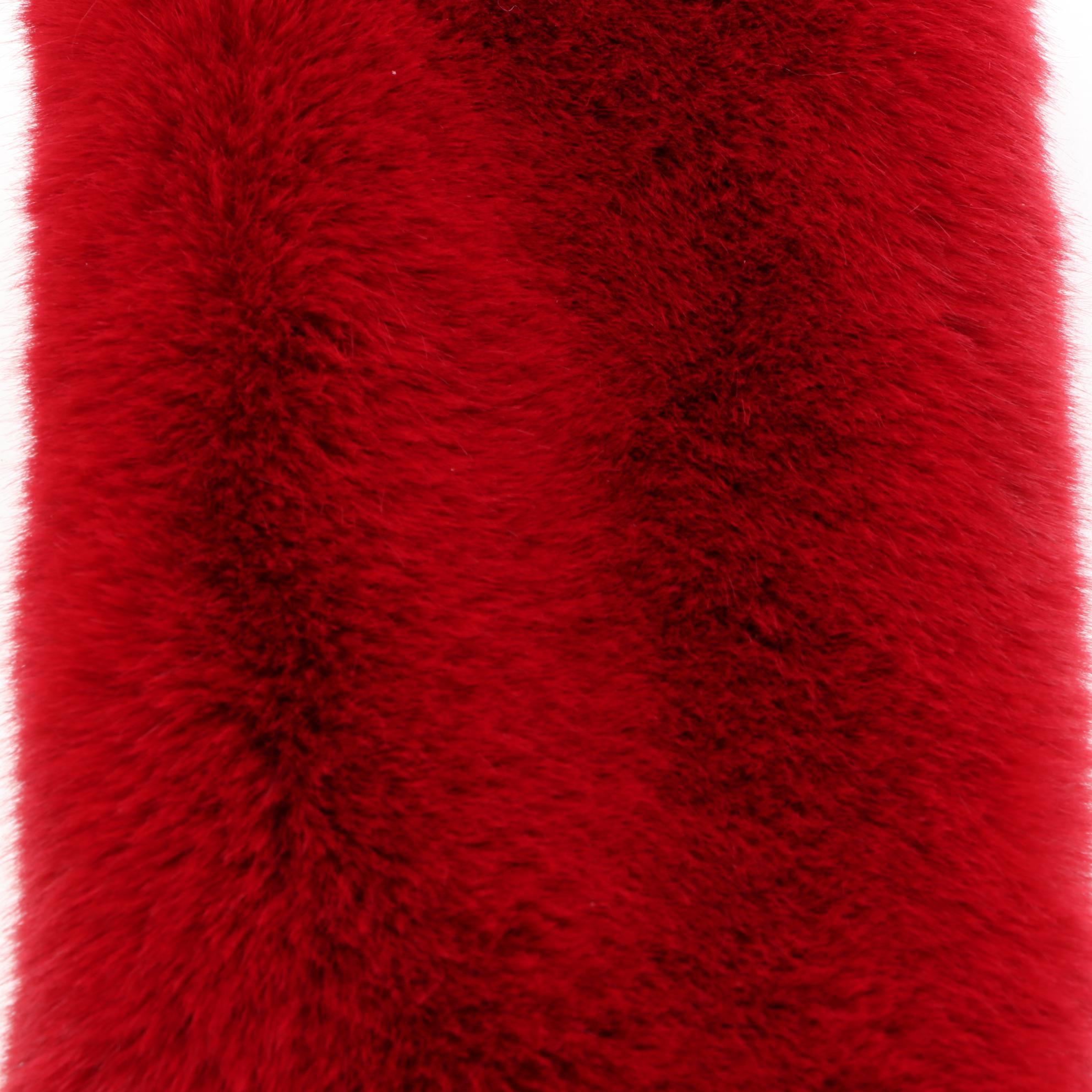 Houndstooth Check Scarf with Tuck-in Faux Fur Scarves in Leopard Print and Solid