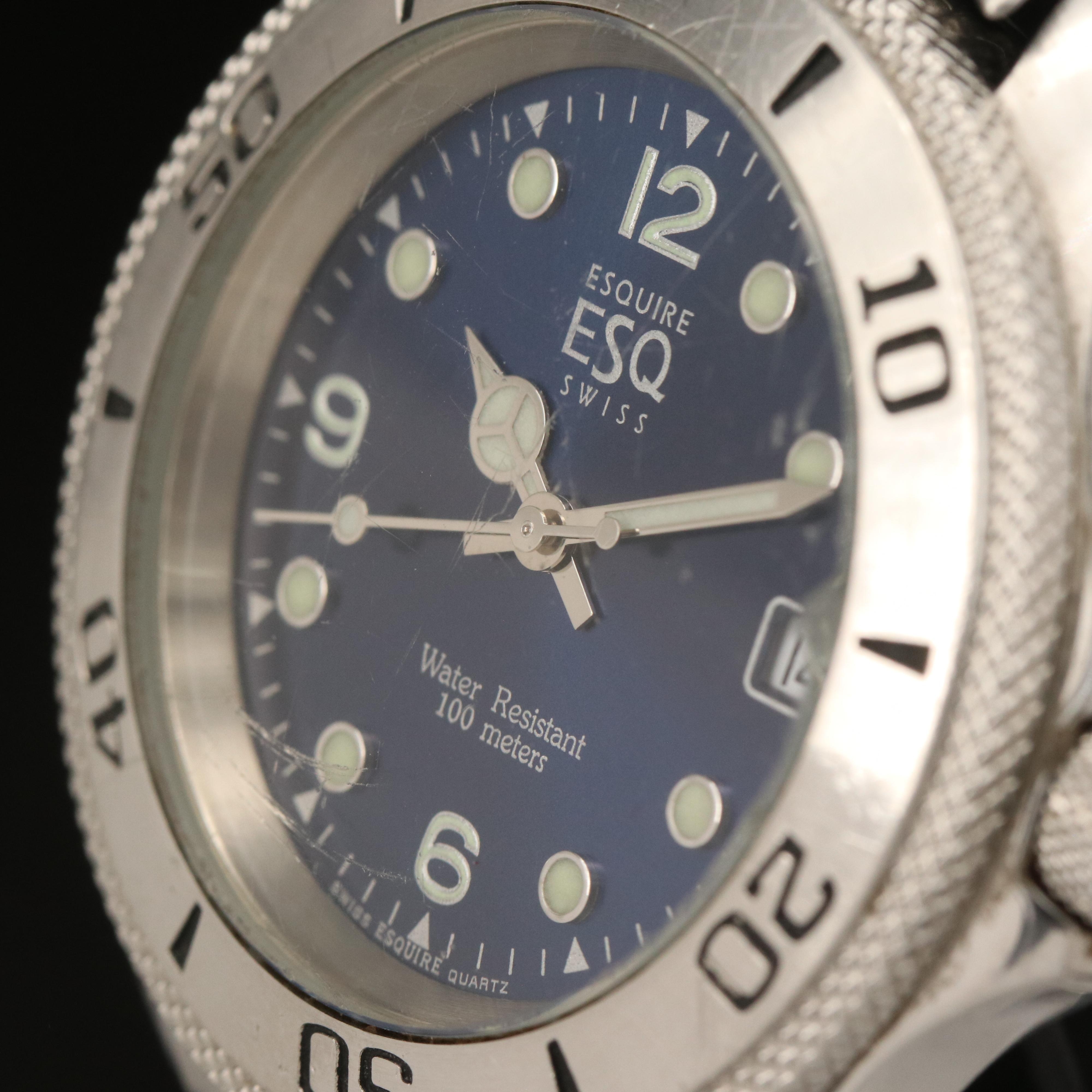 ESQ Dive - Style Stainless Steel Quartz Watch