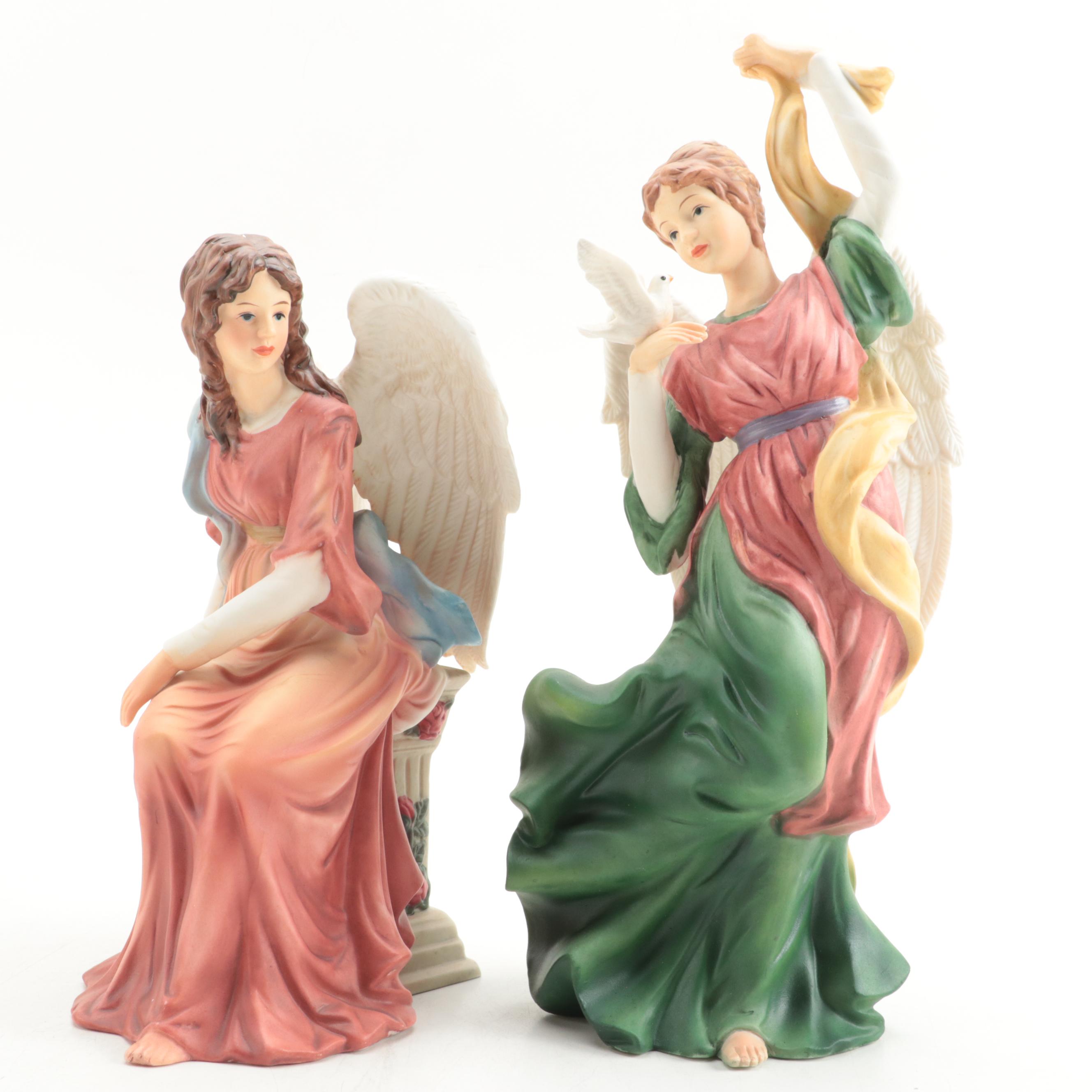 Grandeur Noel Porcelain Angel Figurines