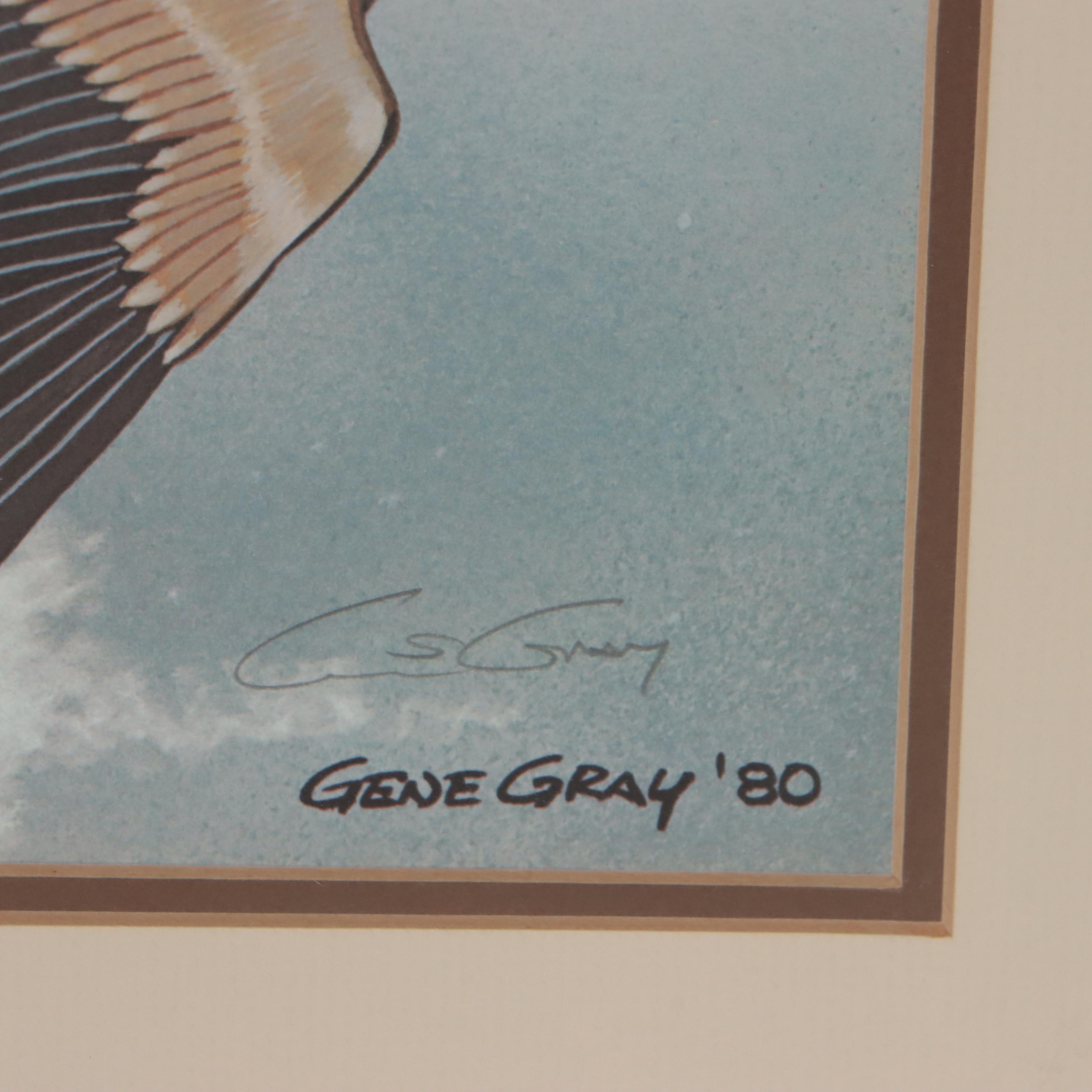 Gene Gray Offset Lithograph "Sea Hawk," 1980