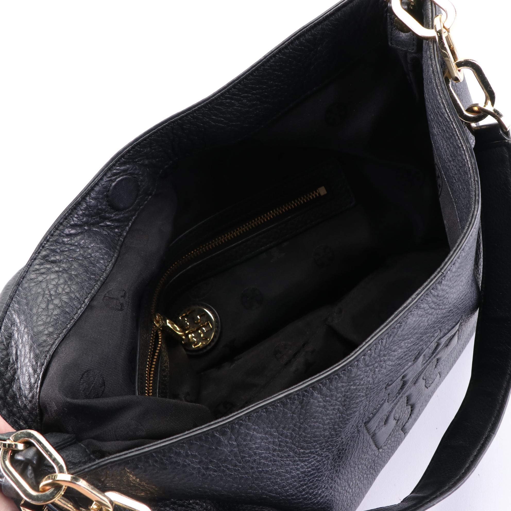 Tory Burch Thea Tassel Hobo Bag in Grained Leather