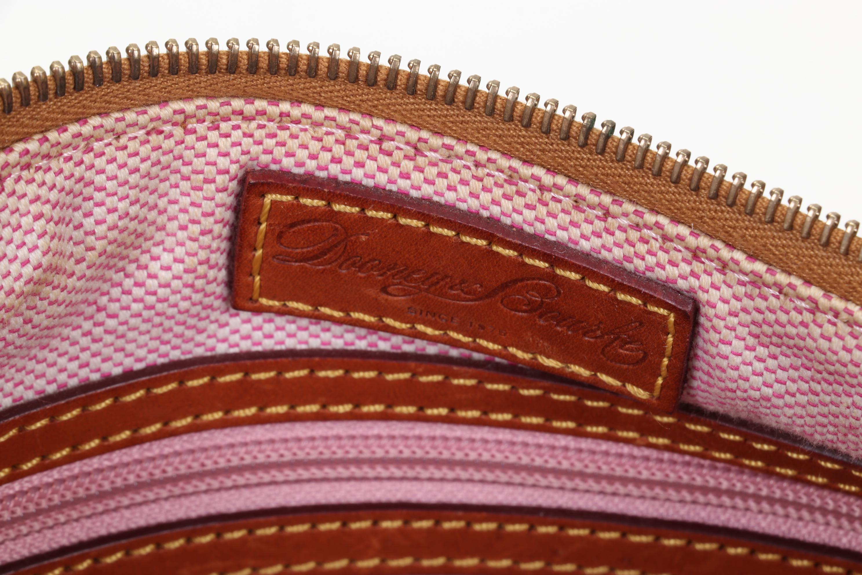 Cashmere and Pom-Pom Mink Fur Scarves with Dooney & Bourke Shoulder Bag