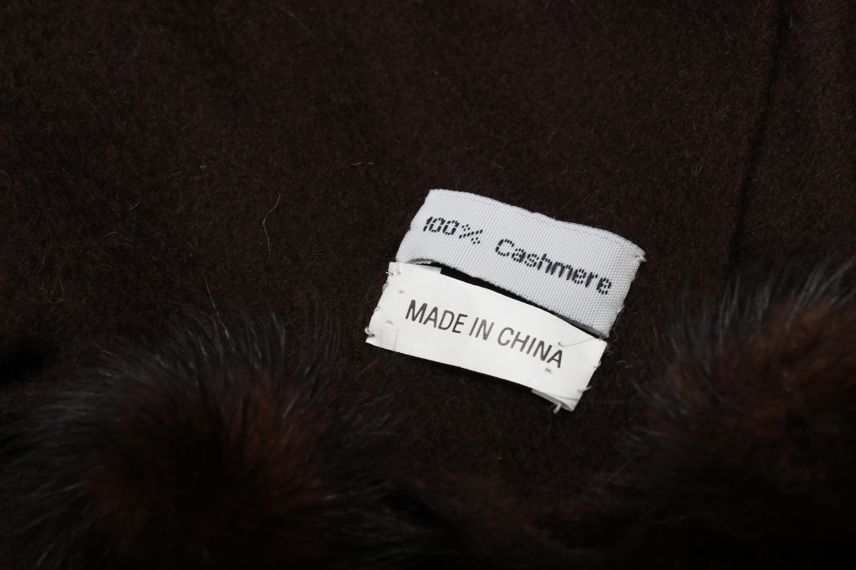 Cashmere and Pom-Pom Mink Fur Scarves with Dooney & Bourke Shoulder Bag