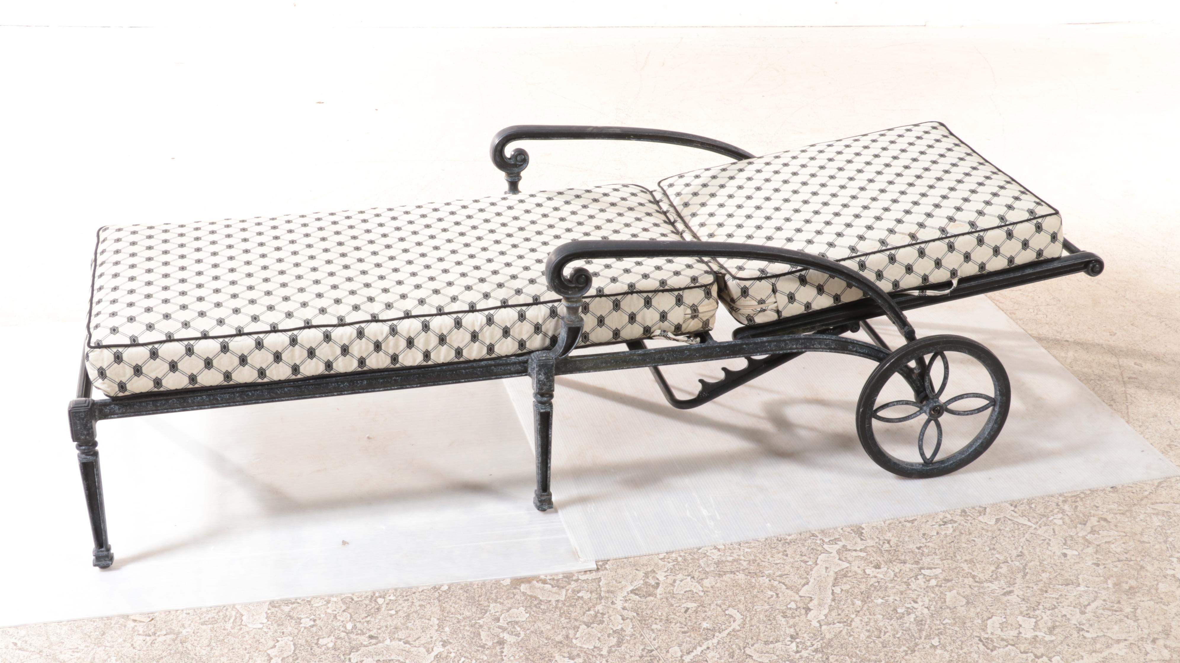 Frontgate Patio Chaise Lounge with Cushions