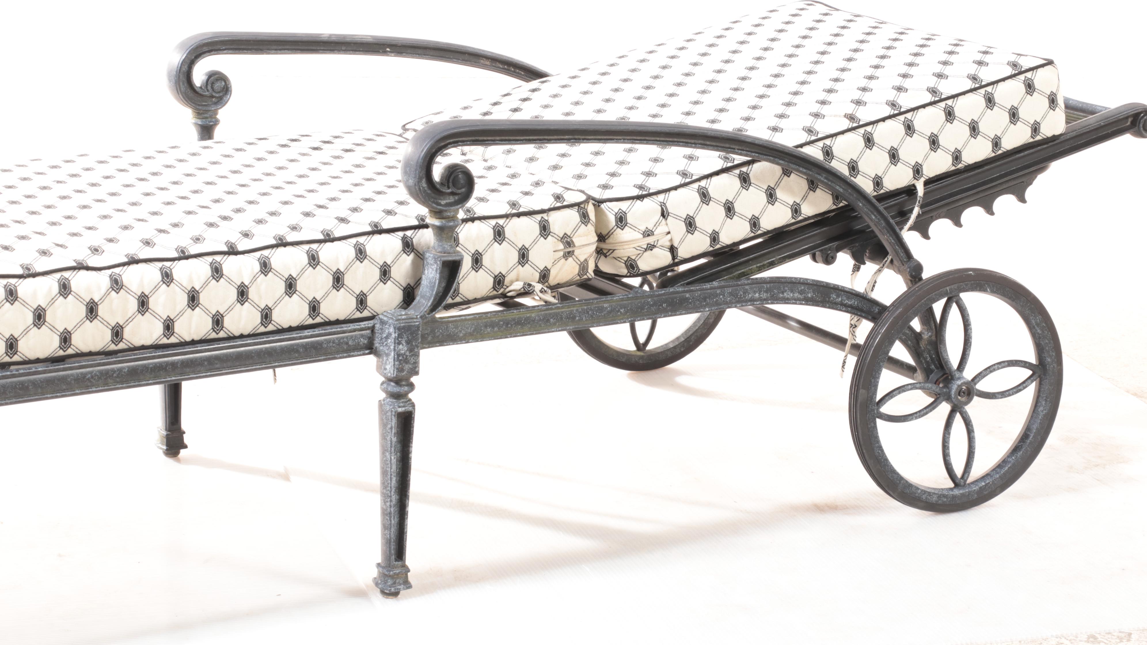 Frontgate Patio Chaise Lounge with Cushions