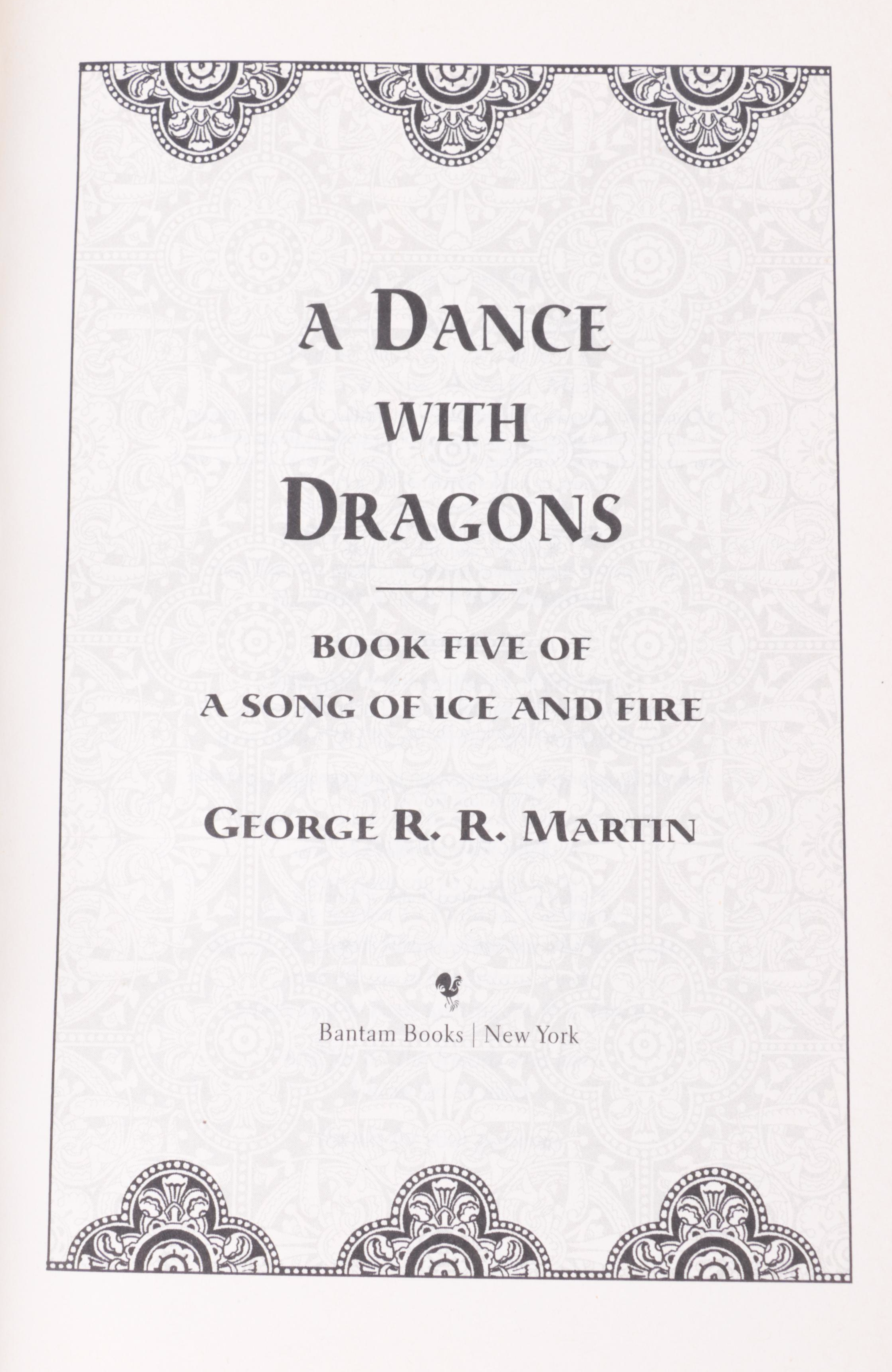 "A Song of Ice and Fire" Partial Series and More Books by George R. R. Martin