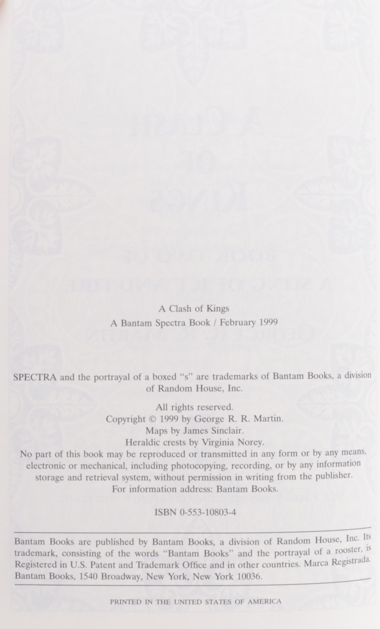 "A Song of Ice and Fire" Partial Series and More Books by George R. R. Martin