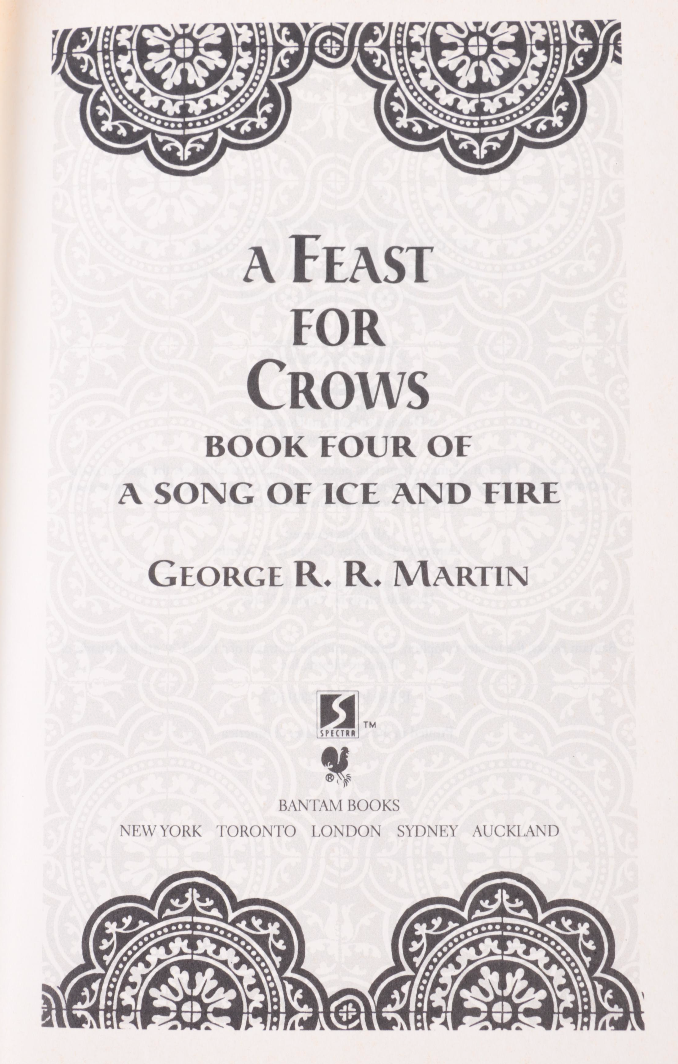 "A Song of Ice and Fire" Partial Series and More Books by George R. R. Martin