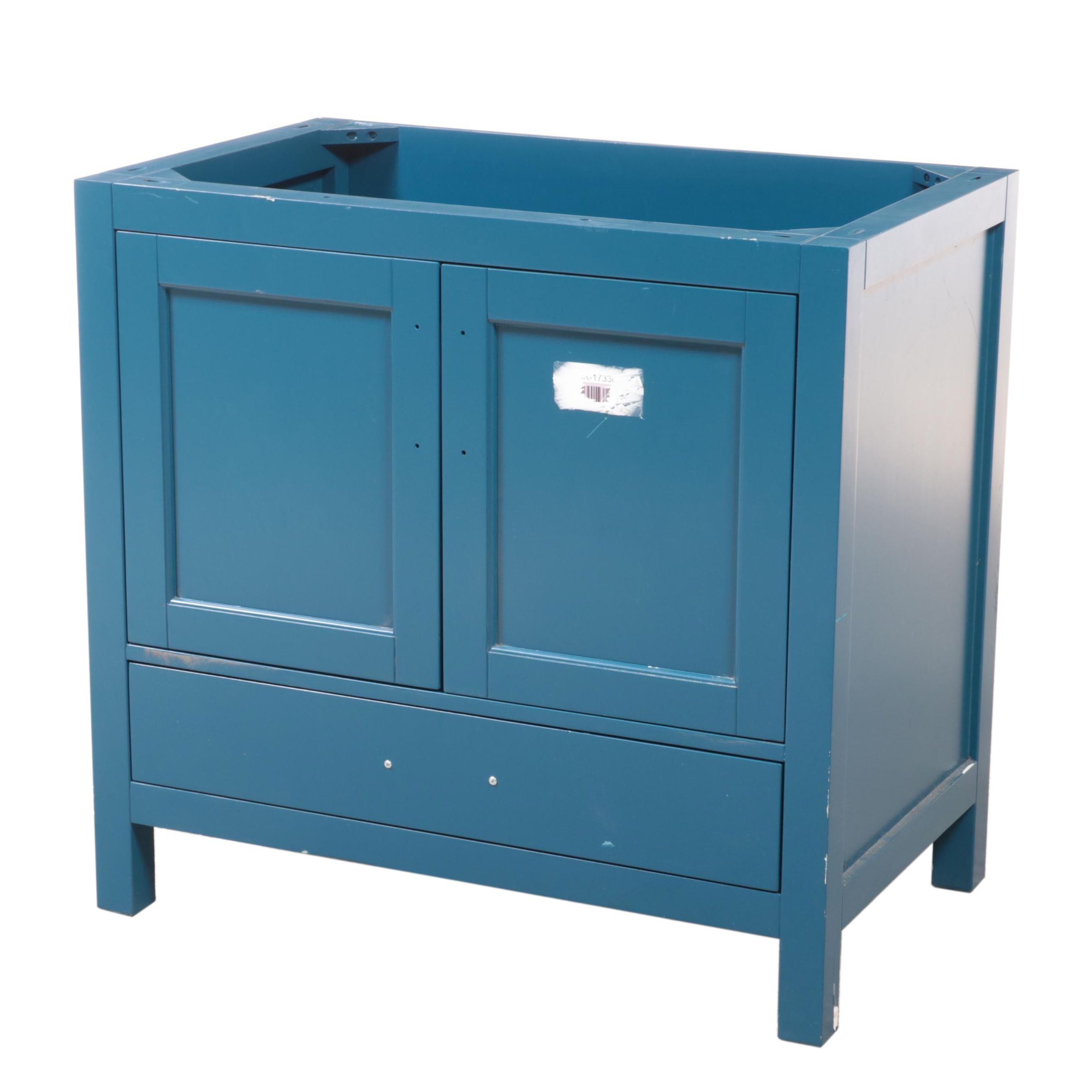 Blue Finished Bathroom Vanity Cabinet with Drawer