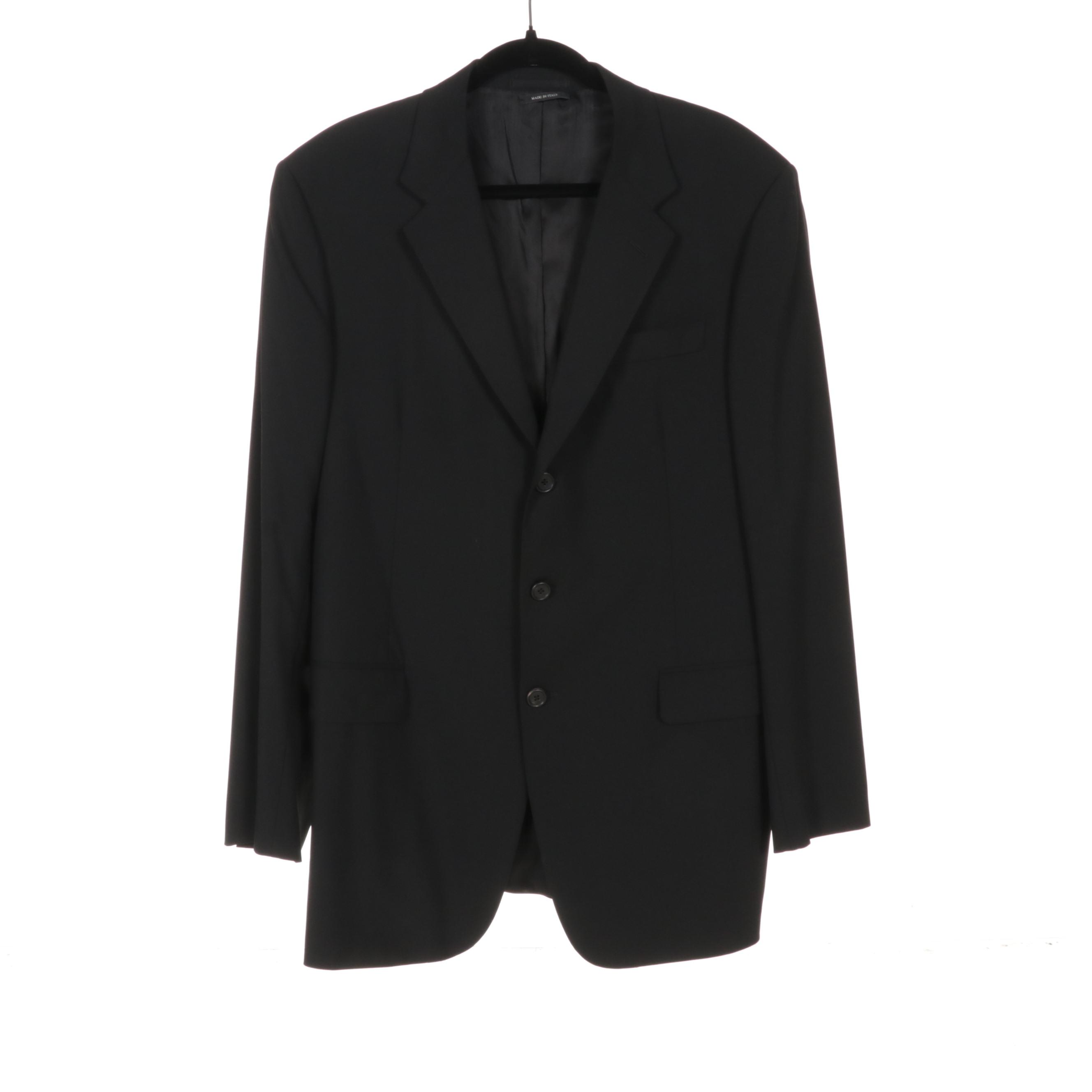 Men's Prada Cotton and Wool Blazers with Tom Ford Grey Wool Vest