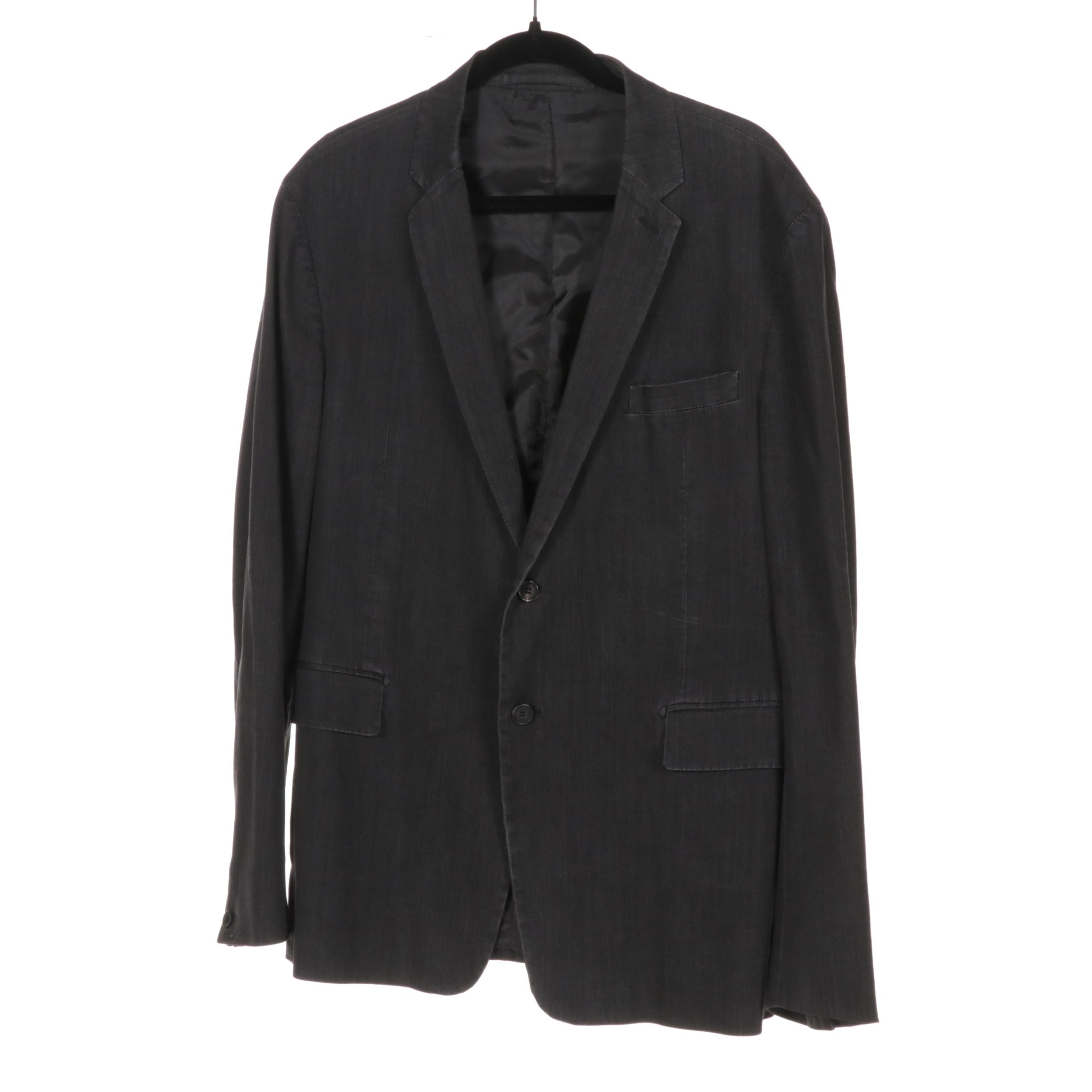 Men's Prada Cotton and Wool Blazers with Tom Ford Grey Wool Vest