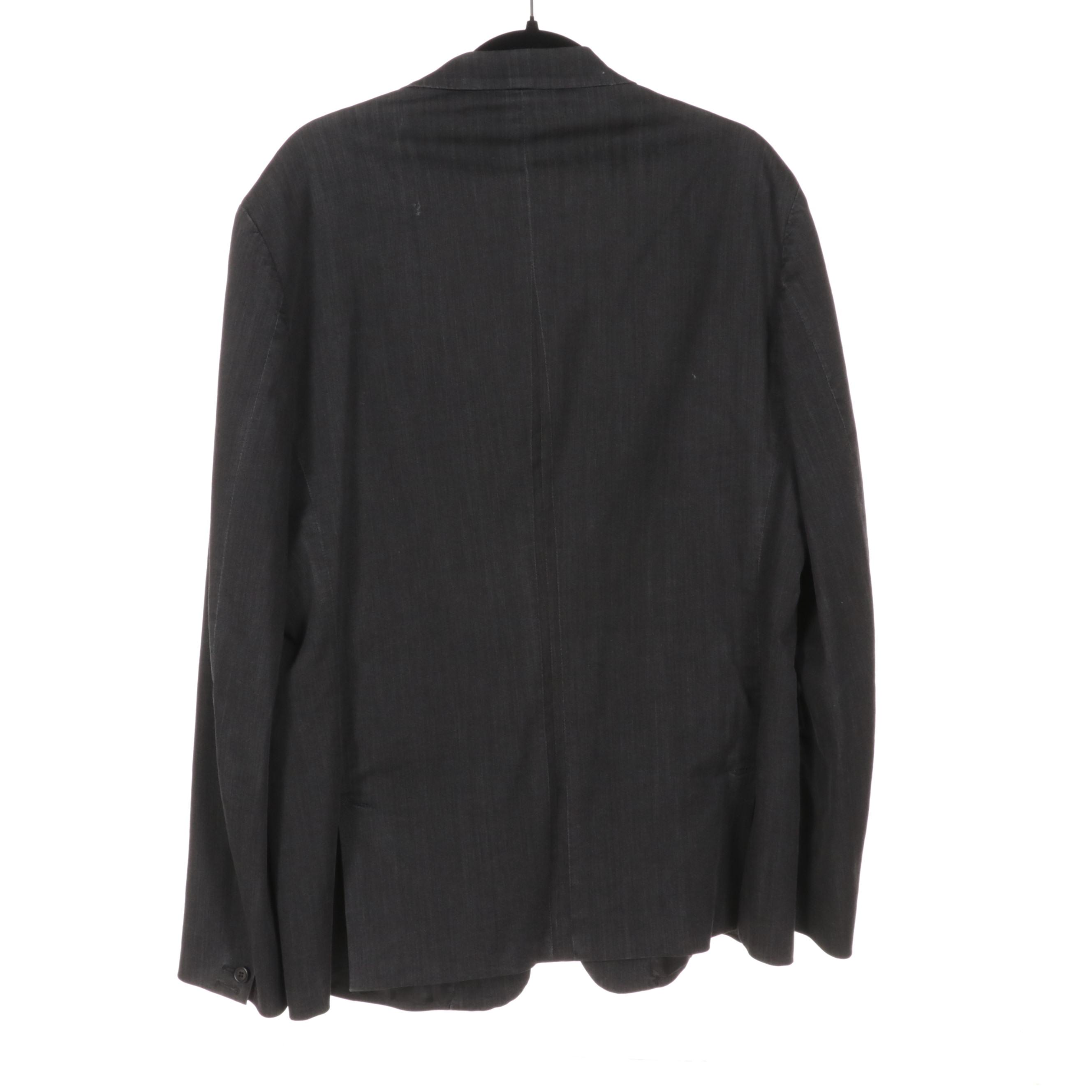 Men's Prada Cotton and Wool Blazers with Tom Ford Grey Wool Vest